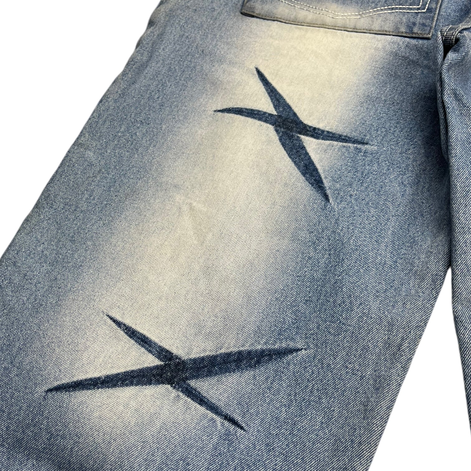 Vintage Y2K Phat Farm Star Fade Denim Pants