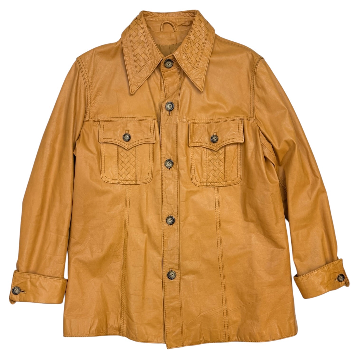 Vintage Baracuta Leather Overshirt
