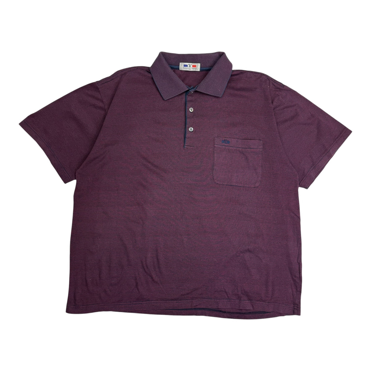 Vintage Valentino Polo Shirt Burgundy