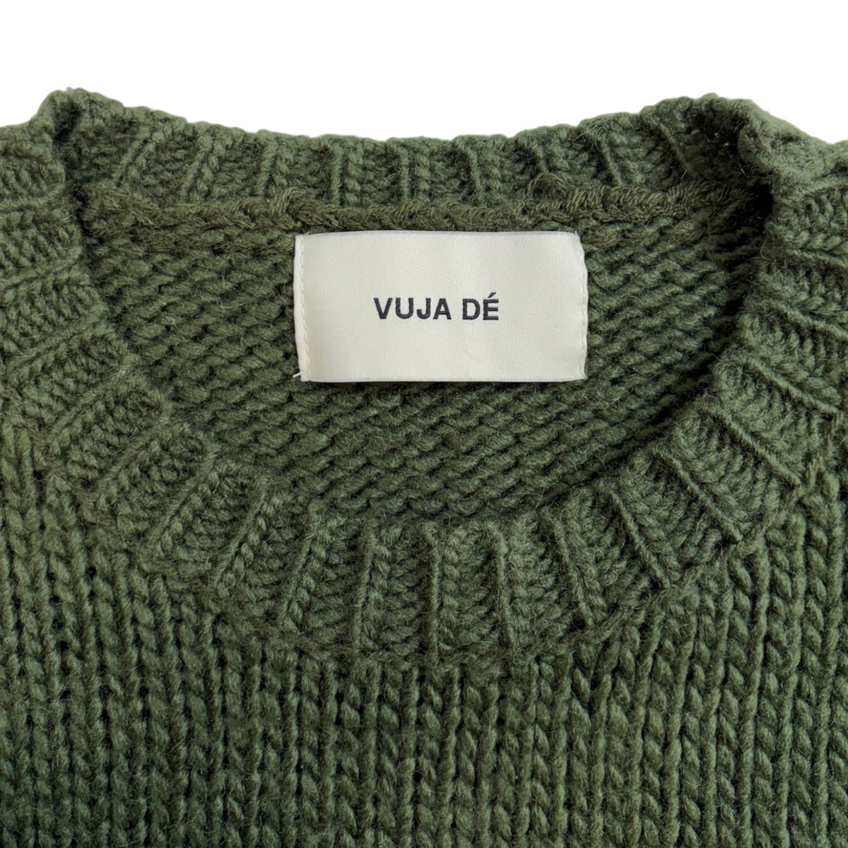 Vuja De Low Gauge Knit Sweater Moss