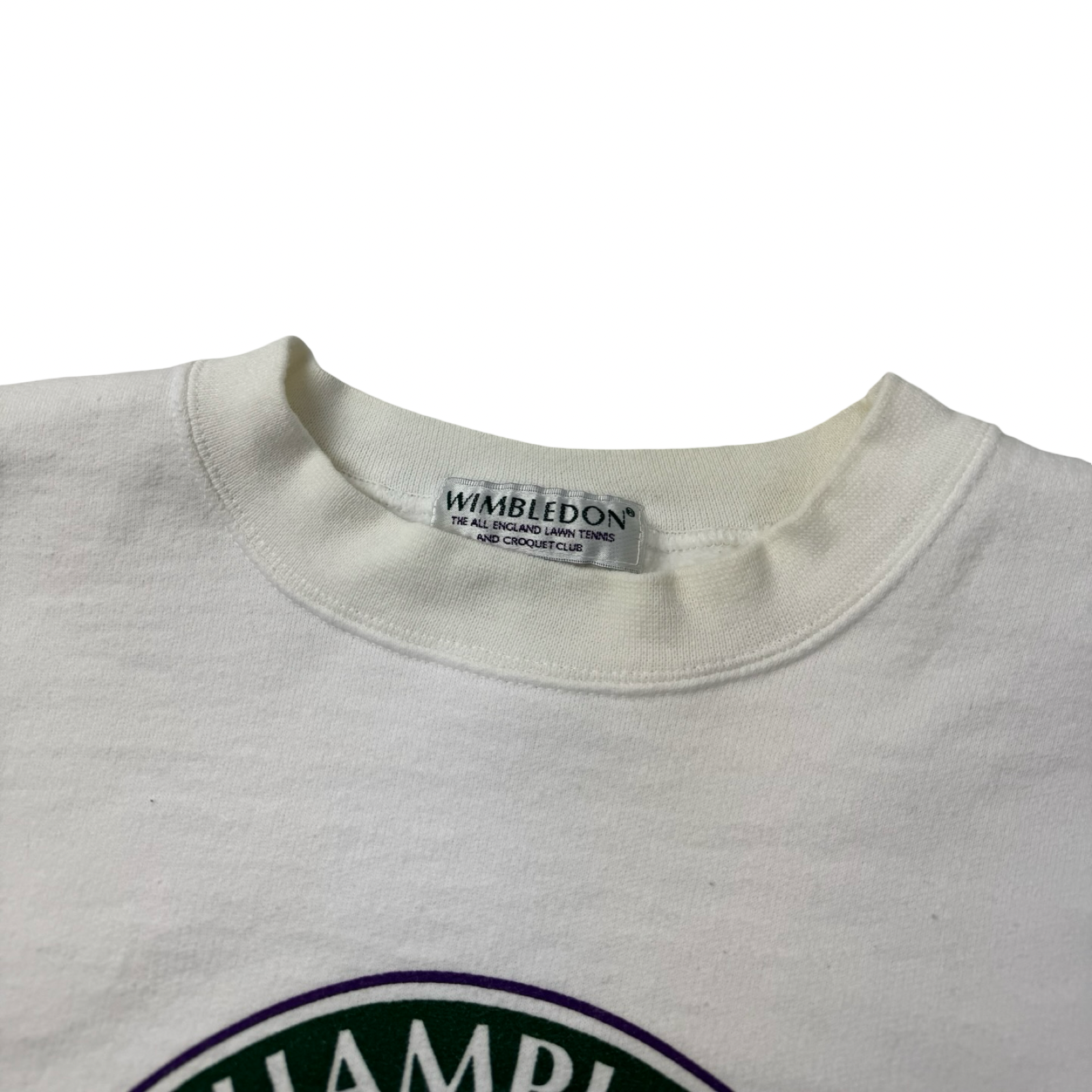 Vintage Wimbledon Tennis Crewneck White