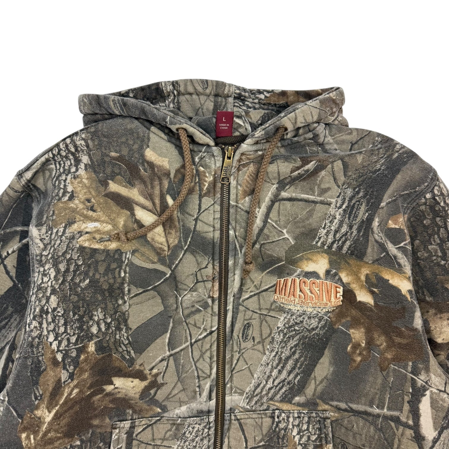 Vintage RealTree Zip Up Sweater Camo