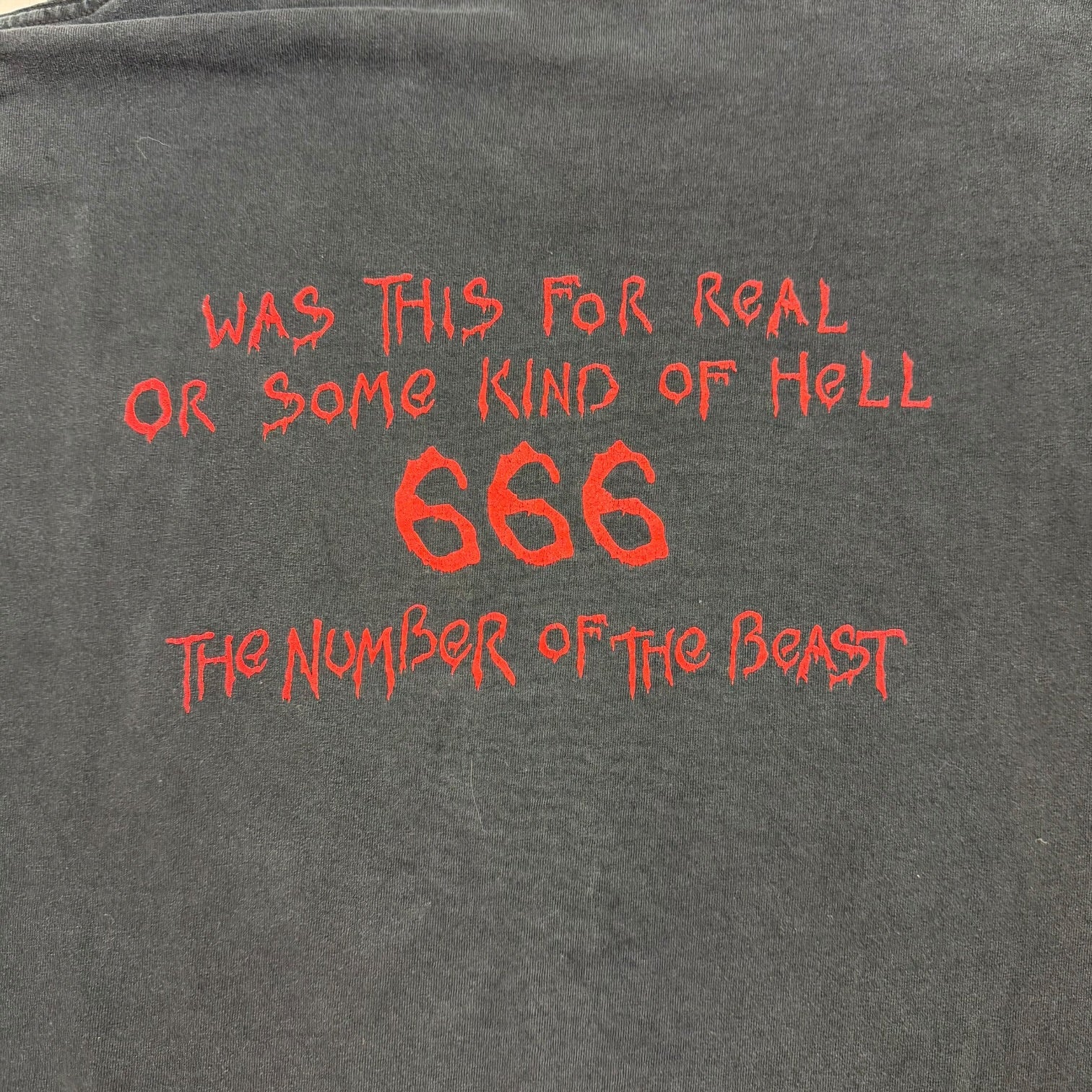 Vintage Iron Maiden ‘Number Of The Beast’ Tee Black