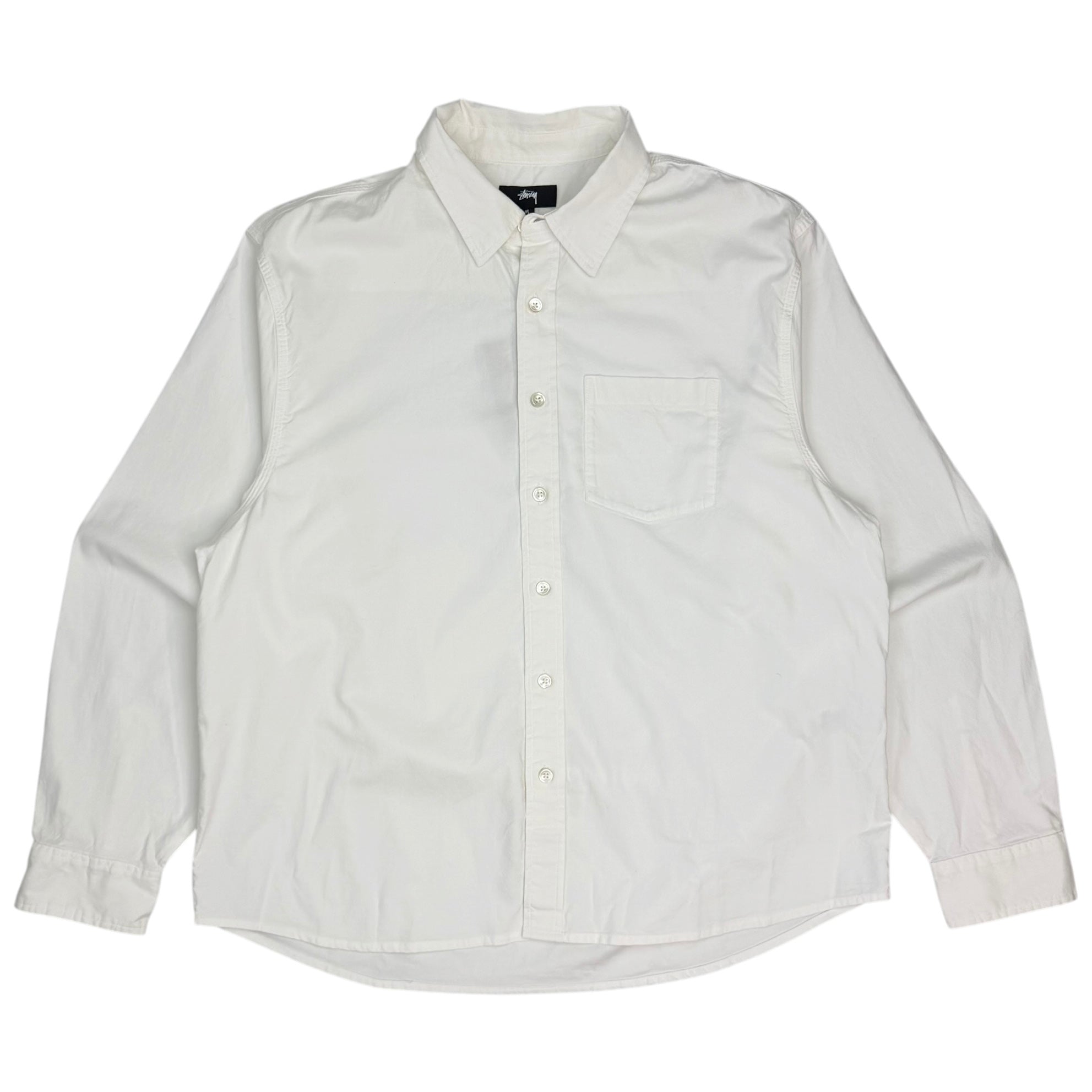 Stussy Oxford LS Button Up Shirt White