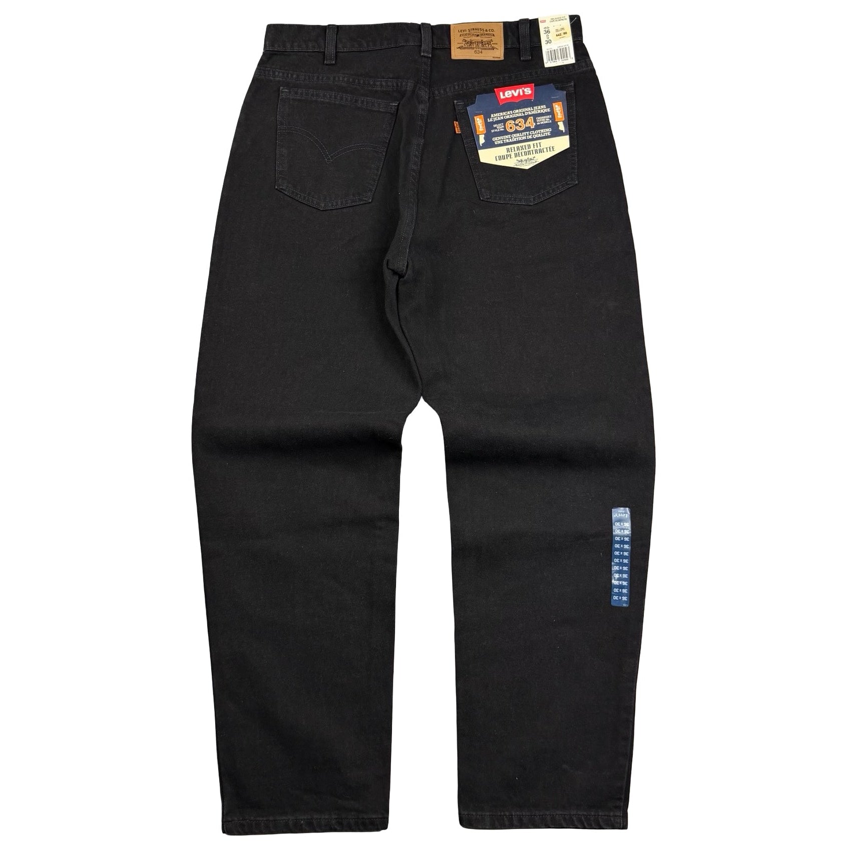 Vintage Levi’s 634 Orange Tab Denim Jeans Black