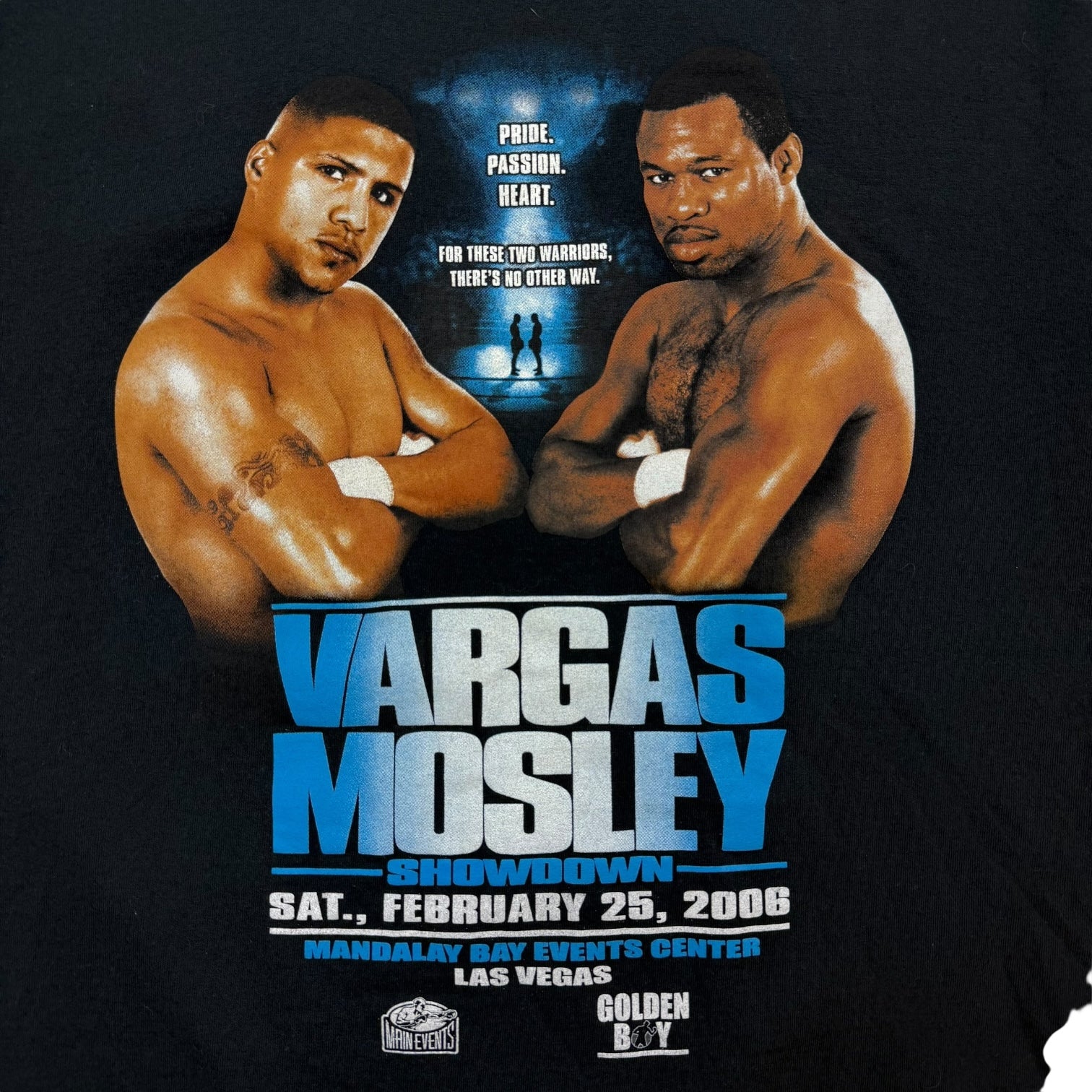 2008 Vargas VS Mosley Fight Tee Black