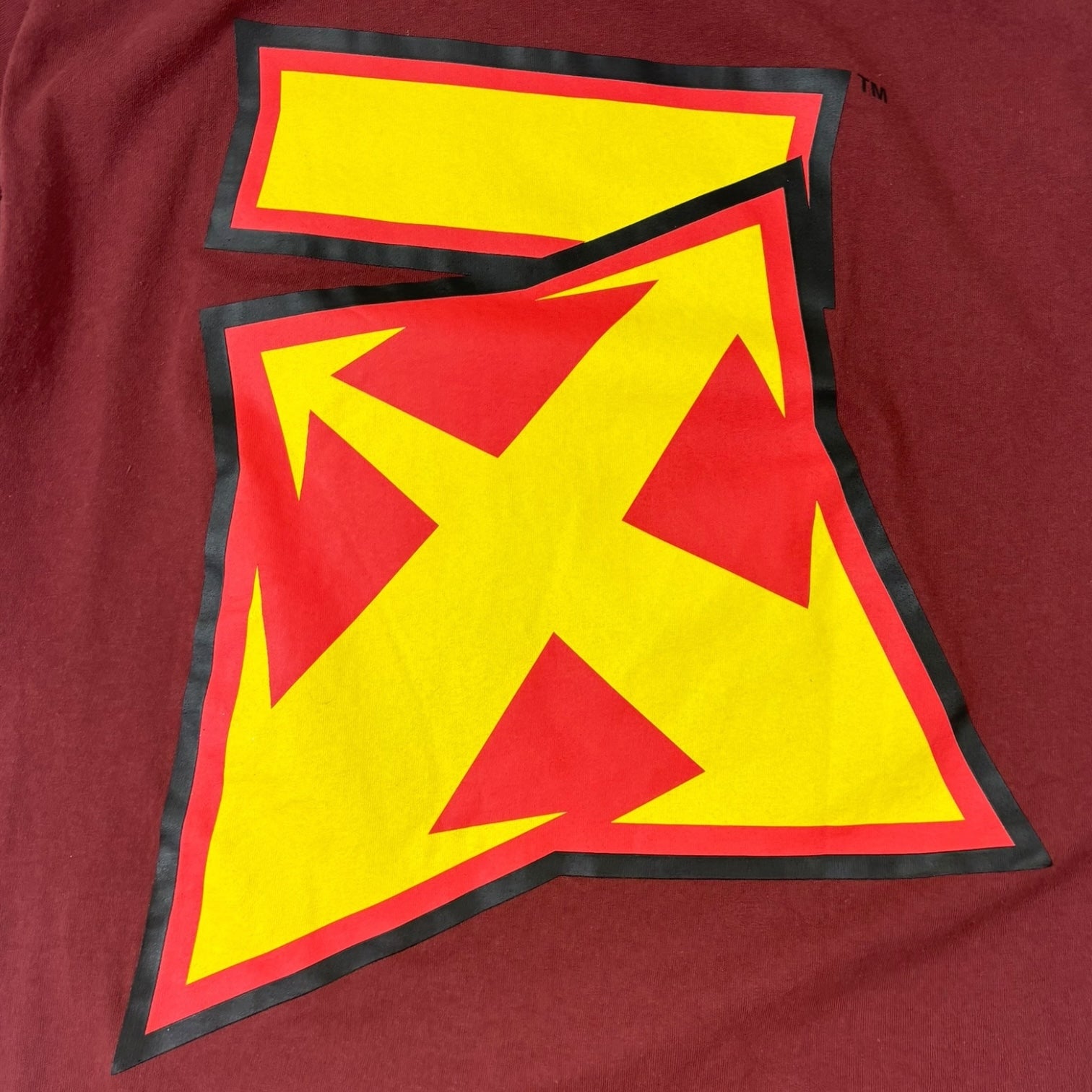 Off-White Thunder Stable T-Shirt Maroon