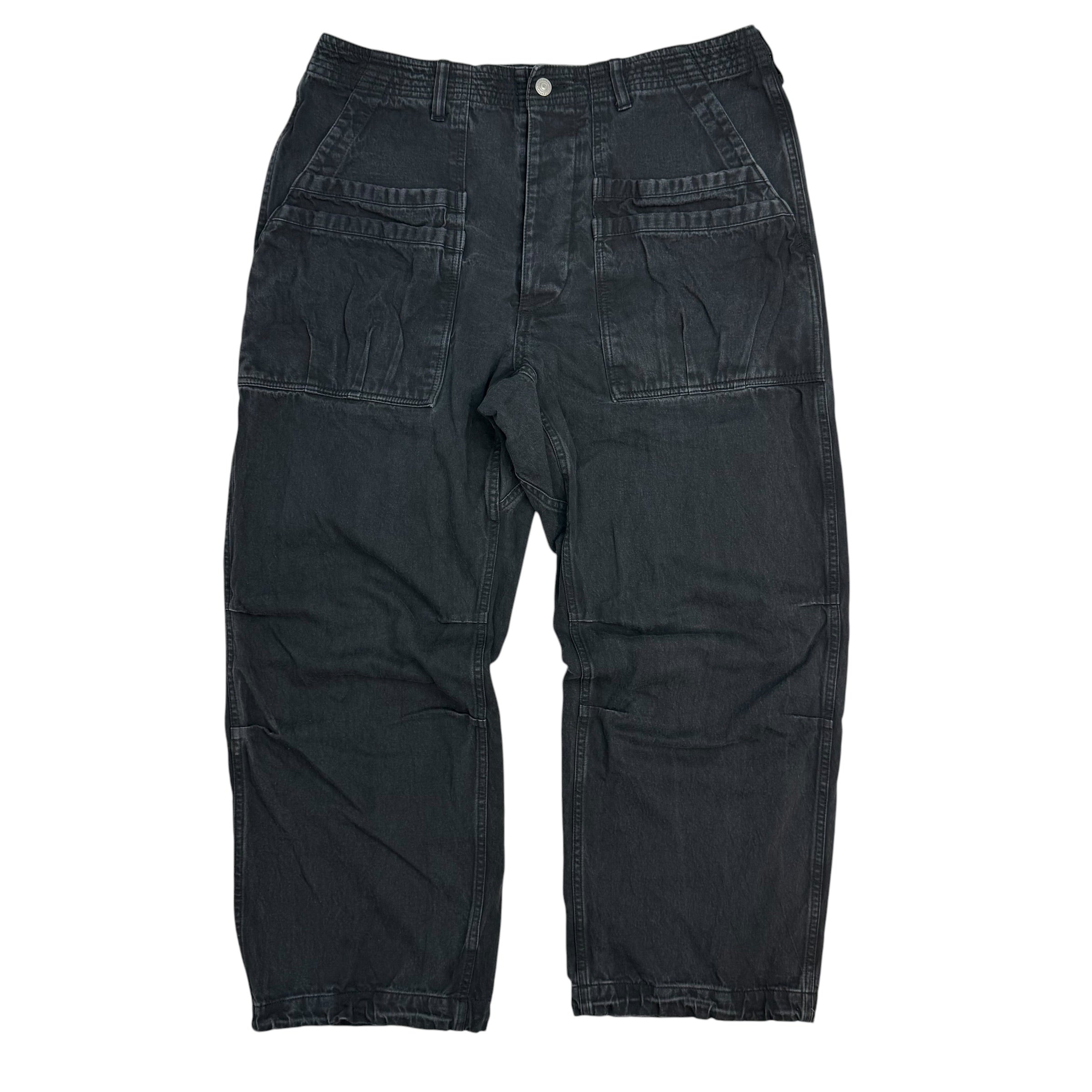 Vintage Sassafras Whole Hole Pants Black