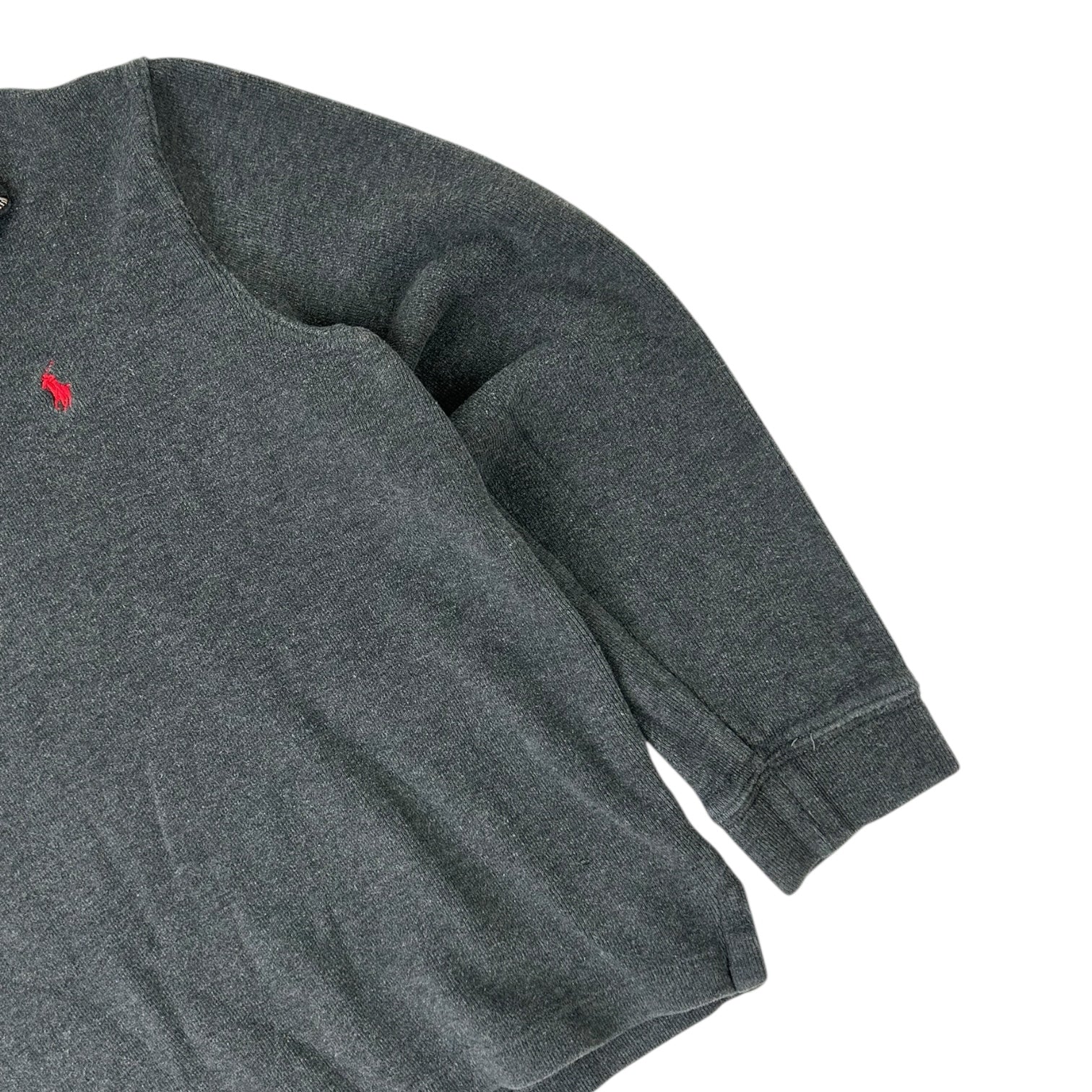 Vintage Polo Ralph Lauren 1/4 Zip Sweater Dark Grey