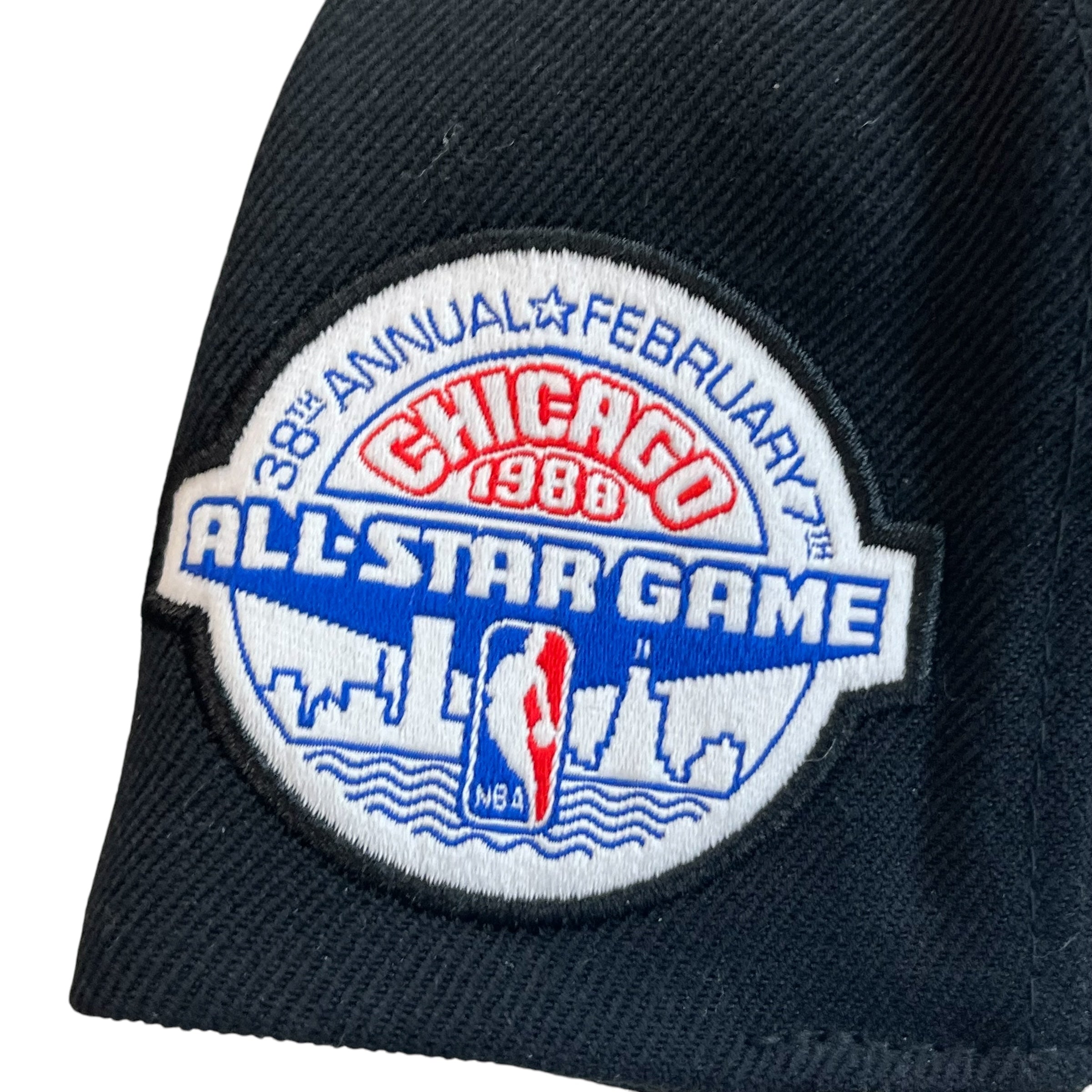 Mitchell and Ness x Just Don Chicago Bulls 1988 All Star Game Script Logo Hat Black/Python