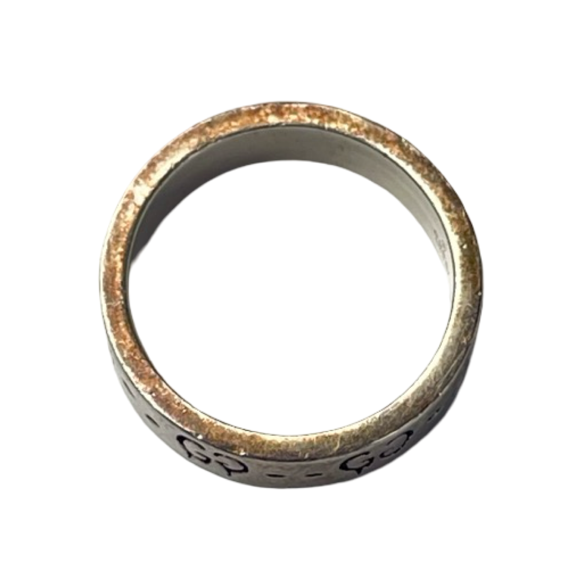 Gucci Ghost Sterling Silver Thin Band Ring