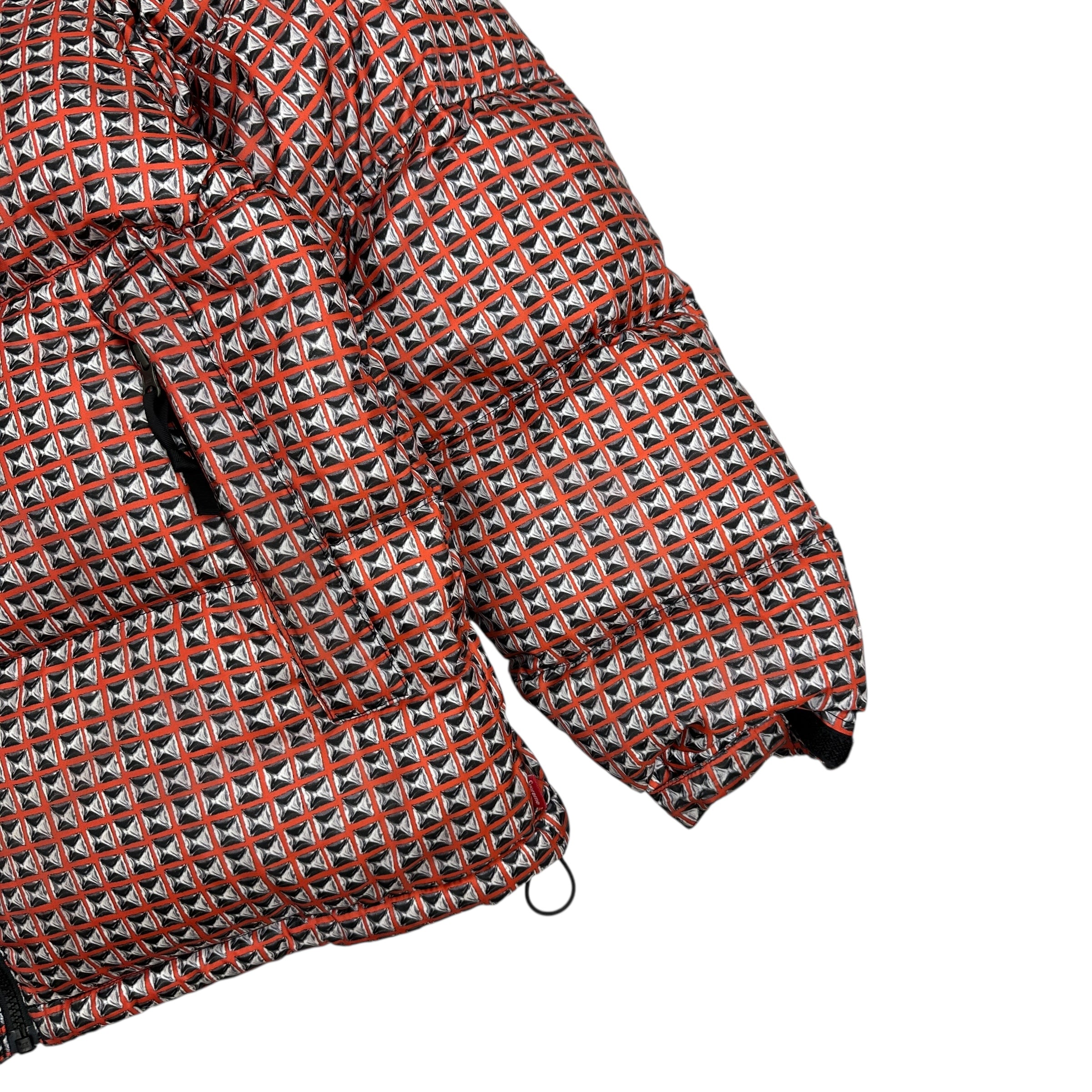 Supreme x The North Face Studded 700 Fill Nuptse Red