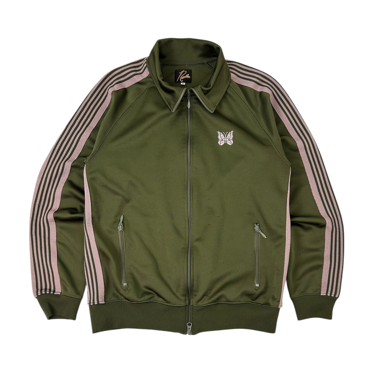 Needles Track Jacket Green/Pink
