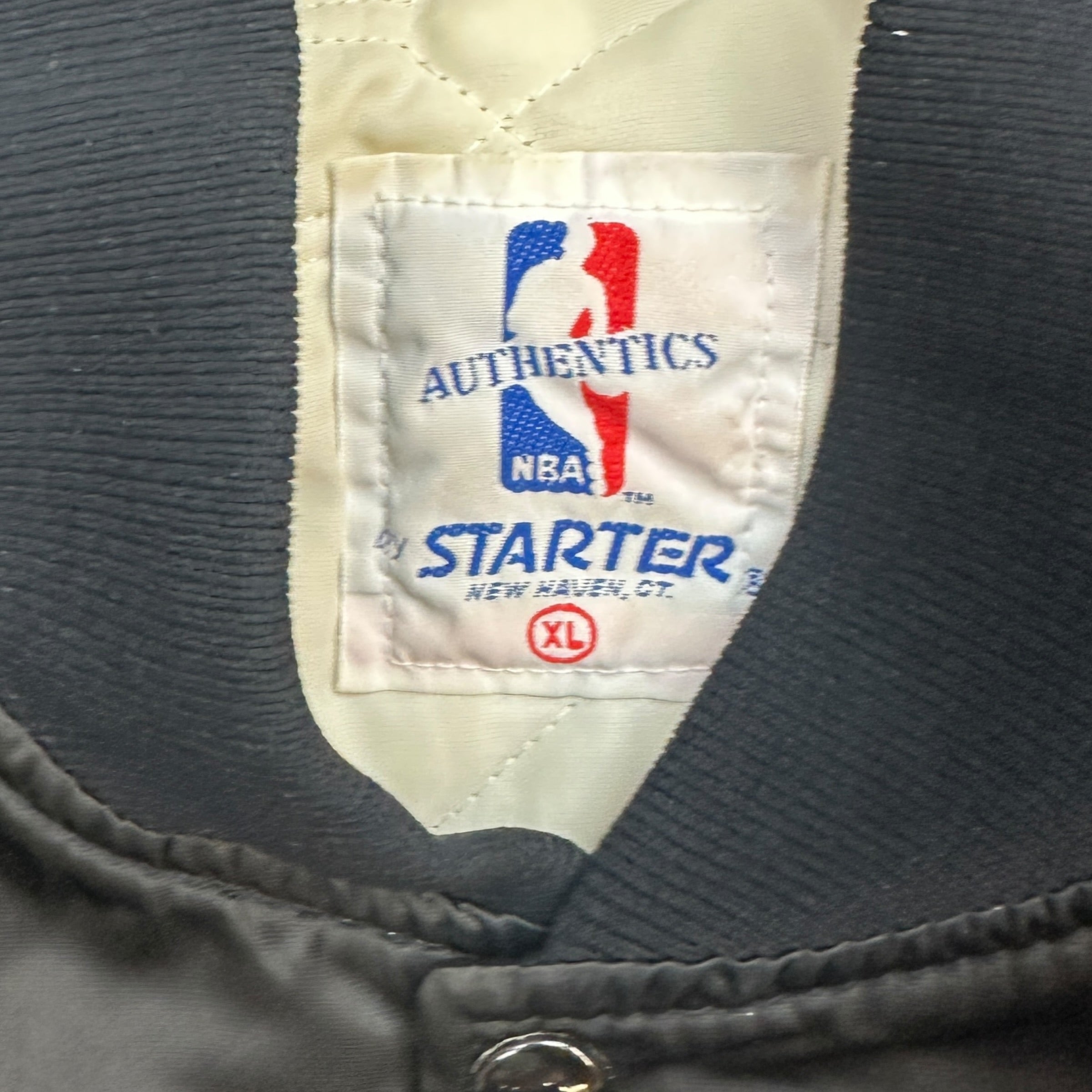 Vintage Starter LA Lakers Satin Bomber Black