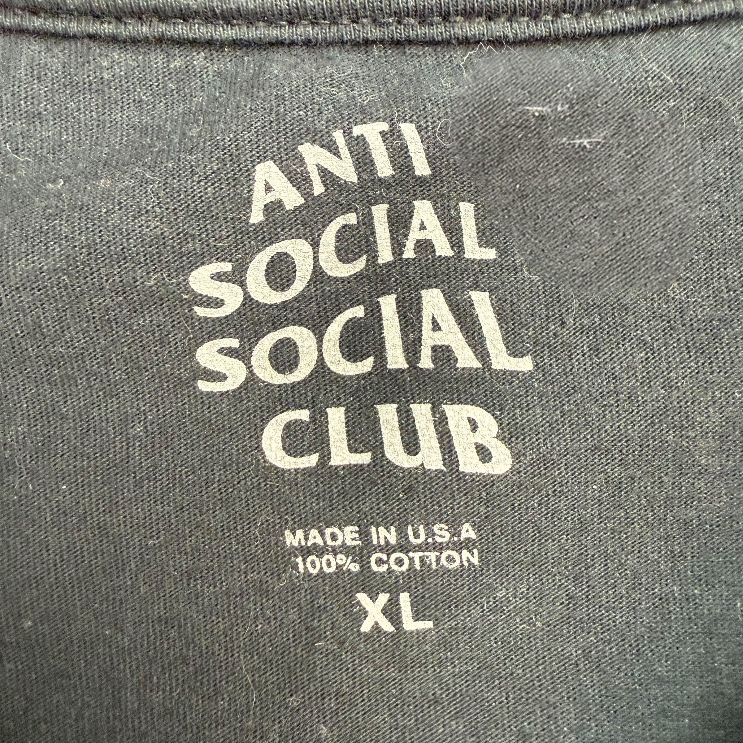 Anti Social Social Club China Flag Tee Blaxk