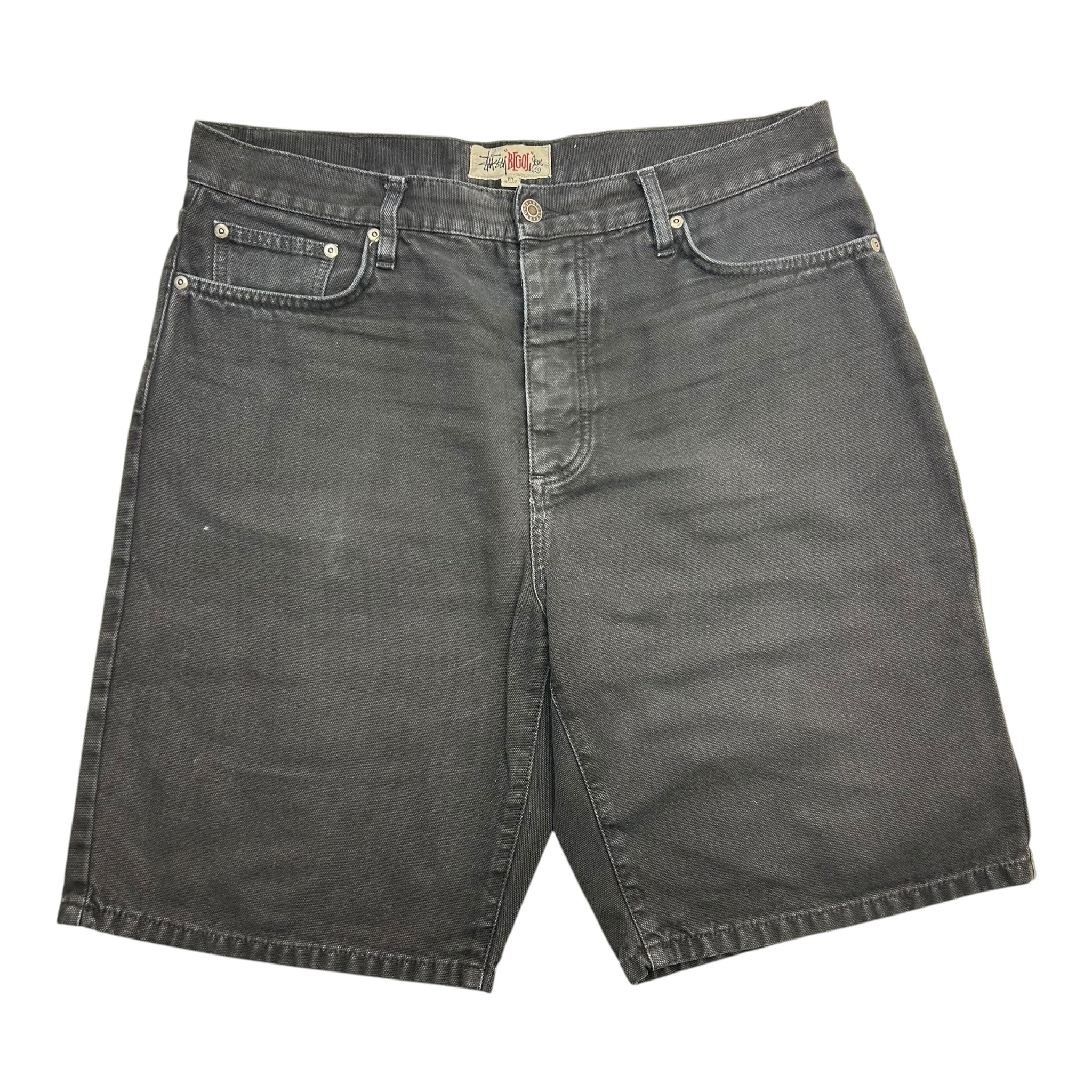 Stussy “Bigol” Jeans Shorts Black