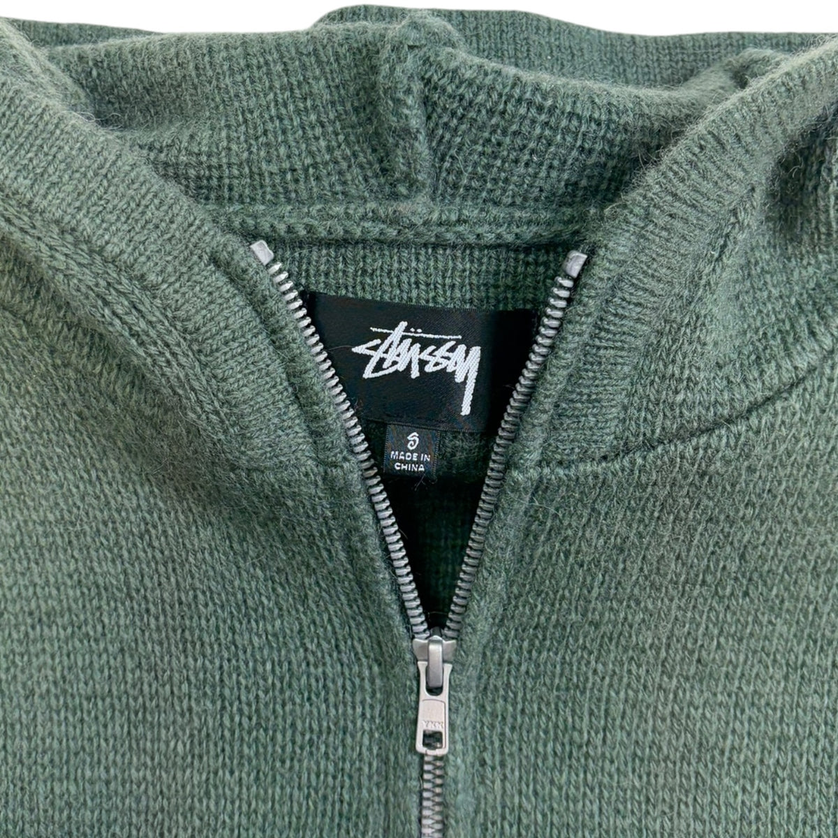 Stussy Quarter Zip Knit Green