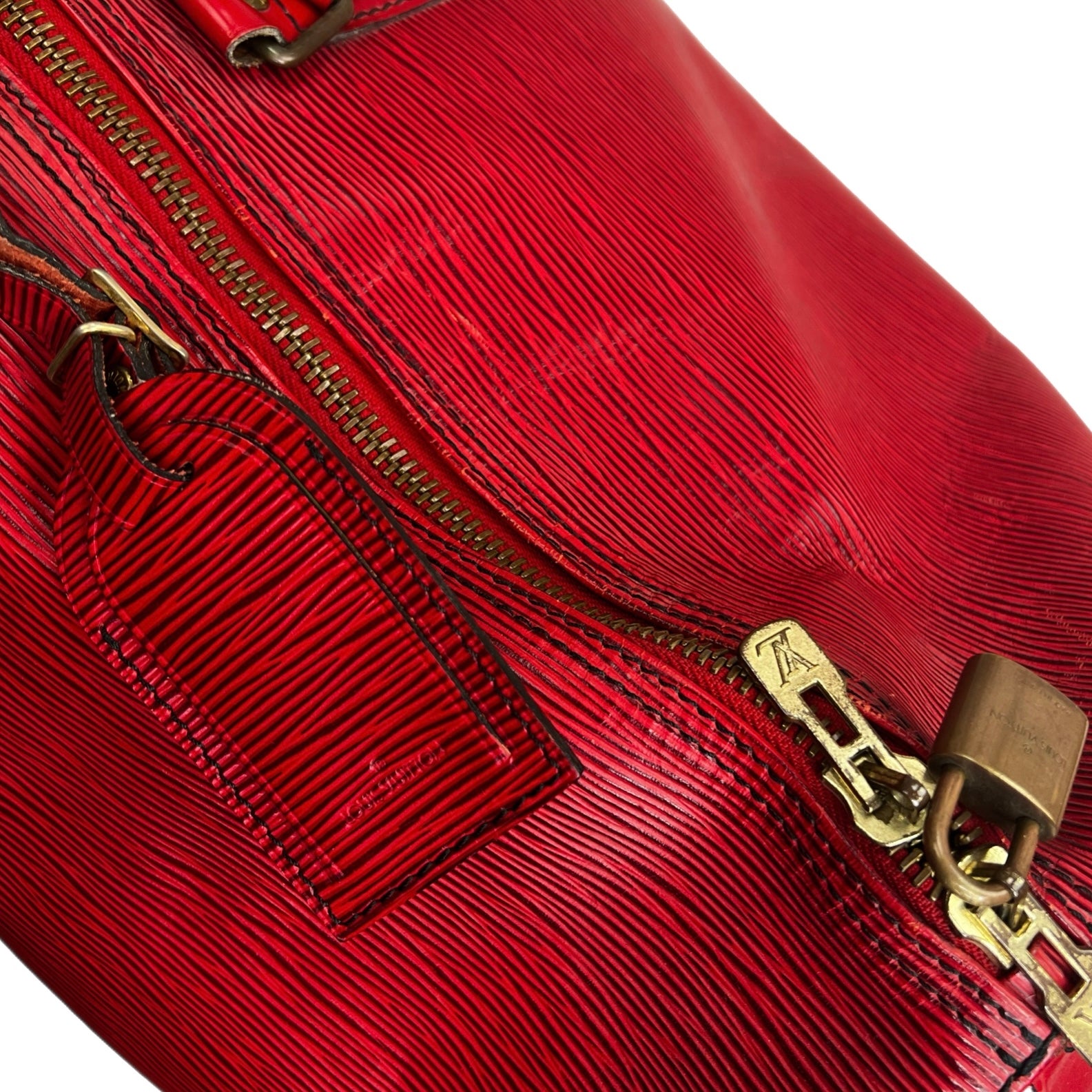 Louis Vuitton Epi Castillan Red Keep All 55