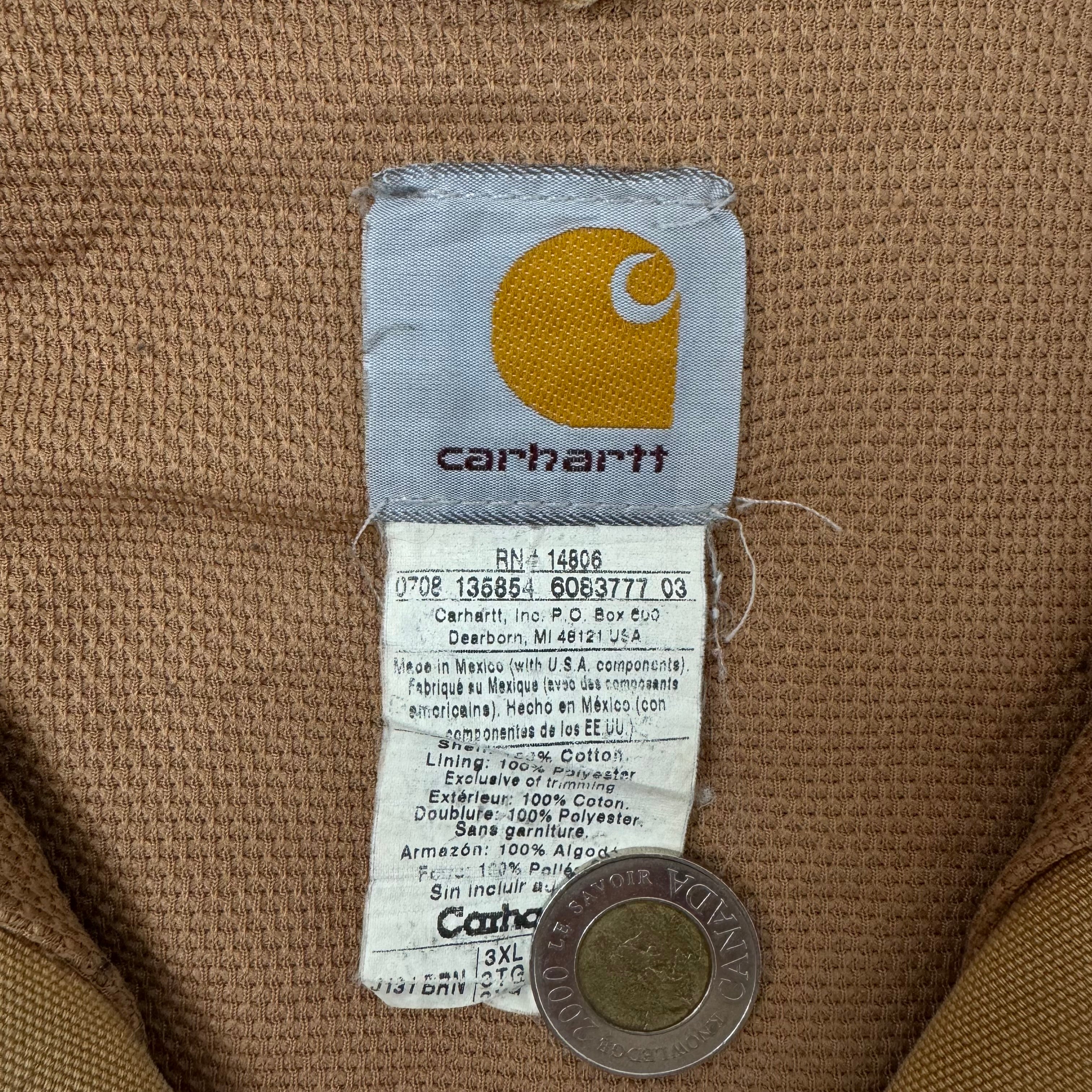 Vintage Carhartt Hooded Jacket Beige