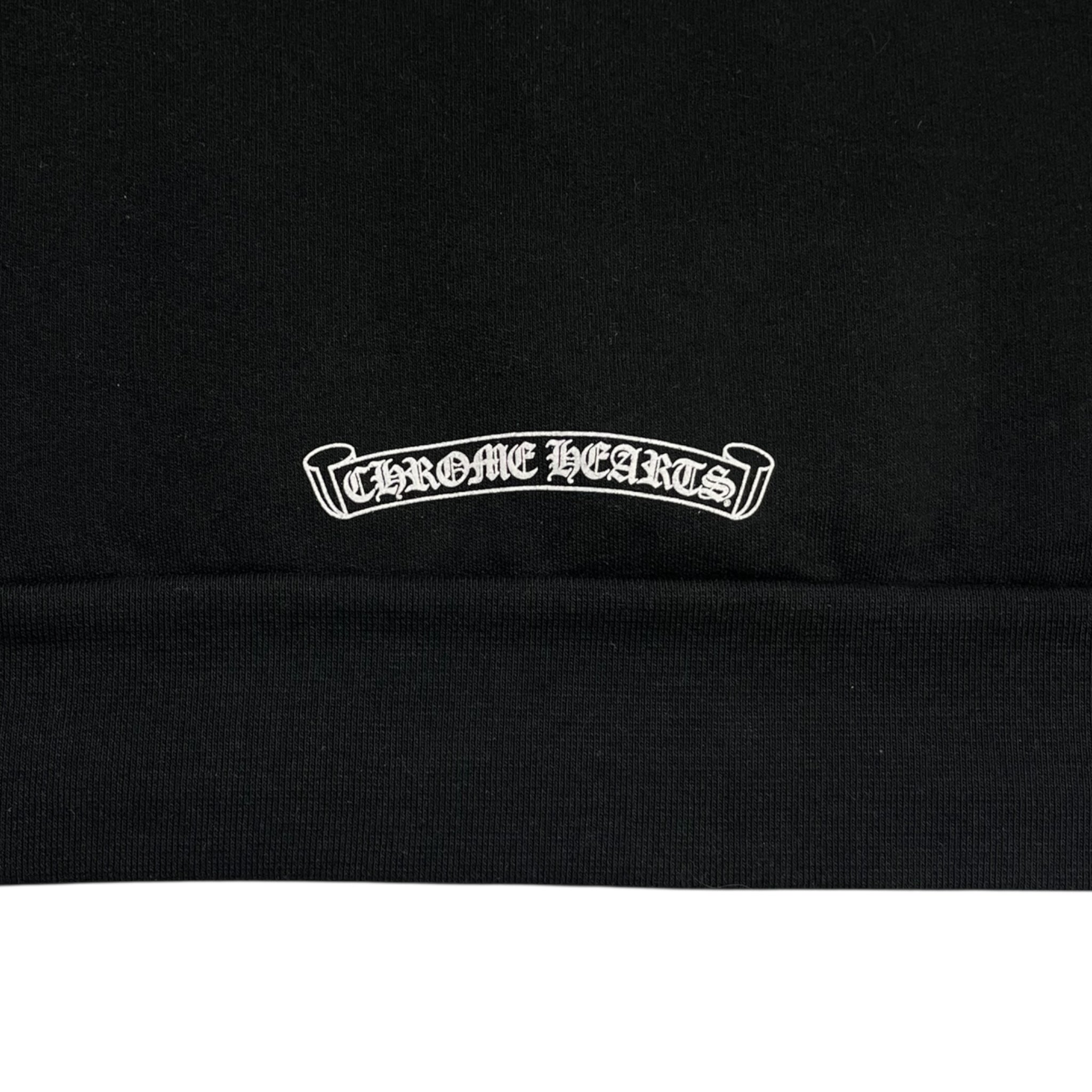 Chrome Hearts Scroll Logo Hoodie Black
