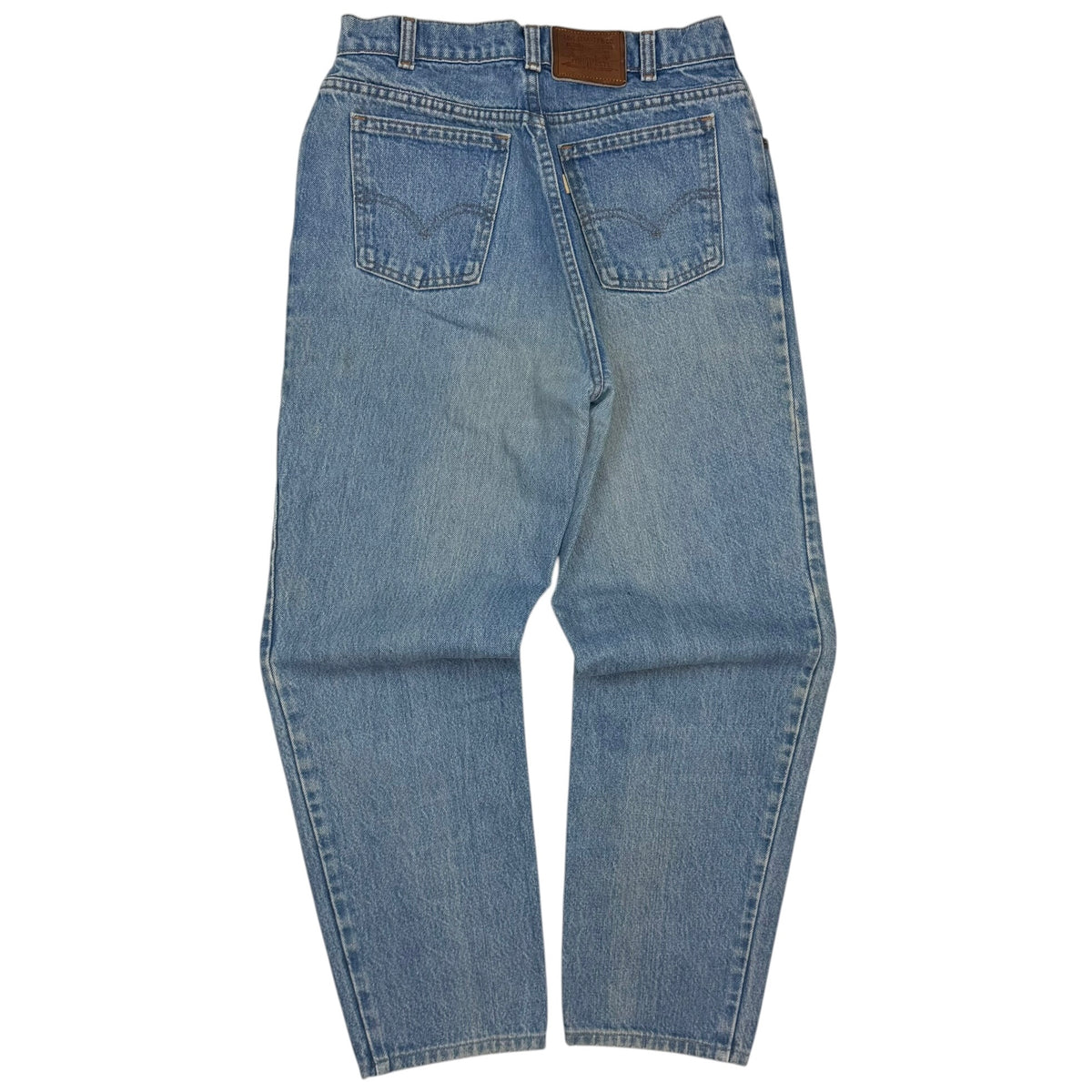 (W) Vintage Levis White Tab Jeans Blue