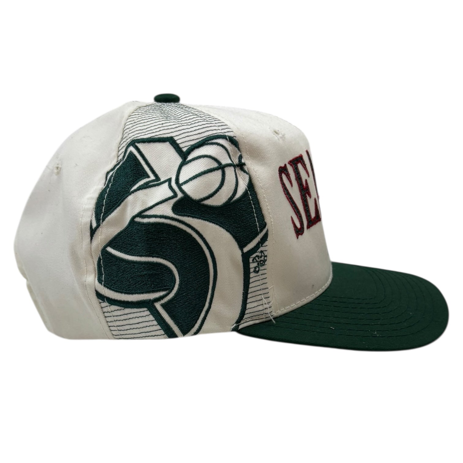 Vintage 1994 Seattle Sonics Sports Specialties SnapBack Hat White