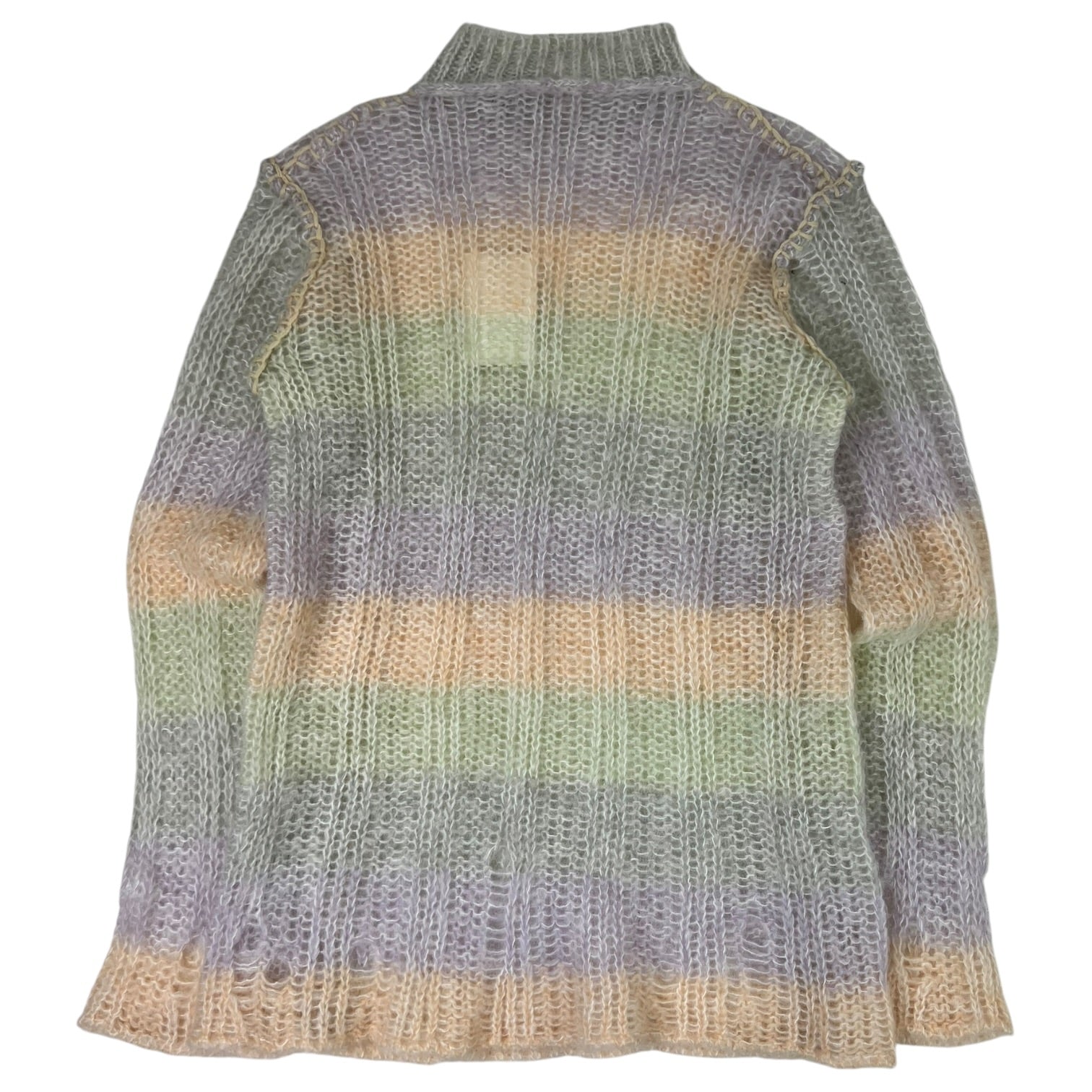 Acne Studios Mohair Striped Mock Neck Sweater Multicolour