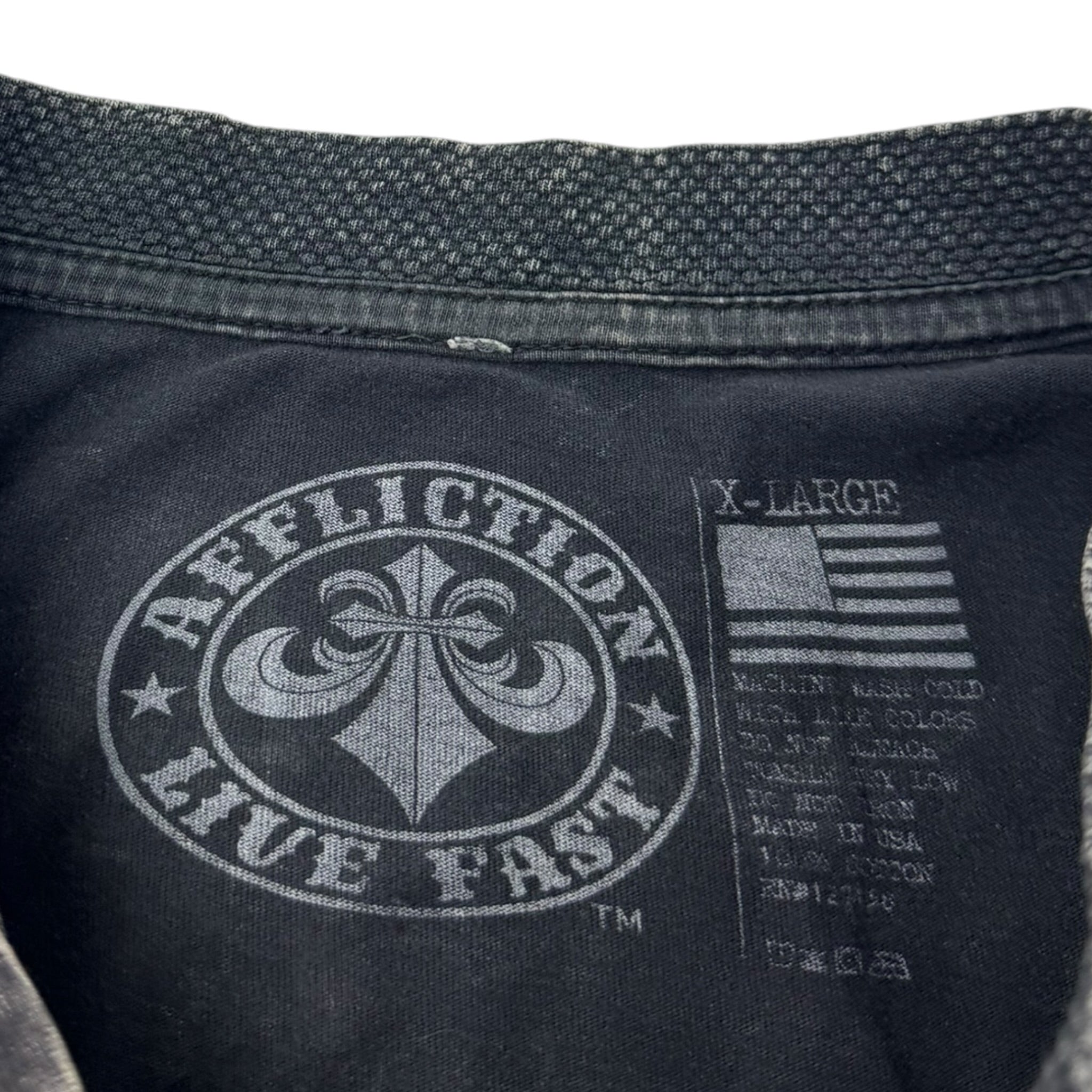 Vintage Y2K Affliction Henley Button Shirt