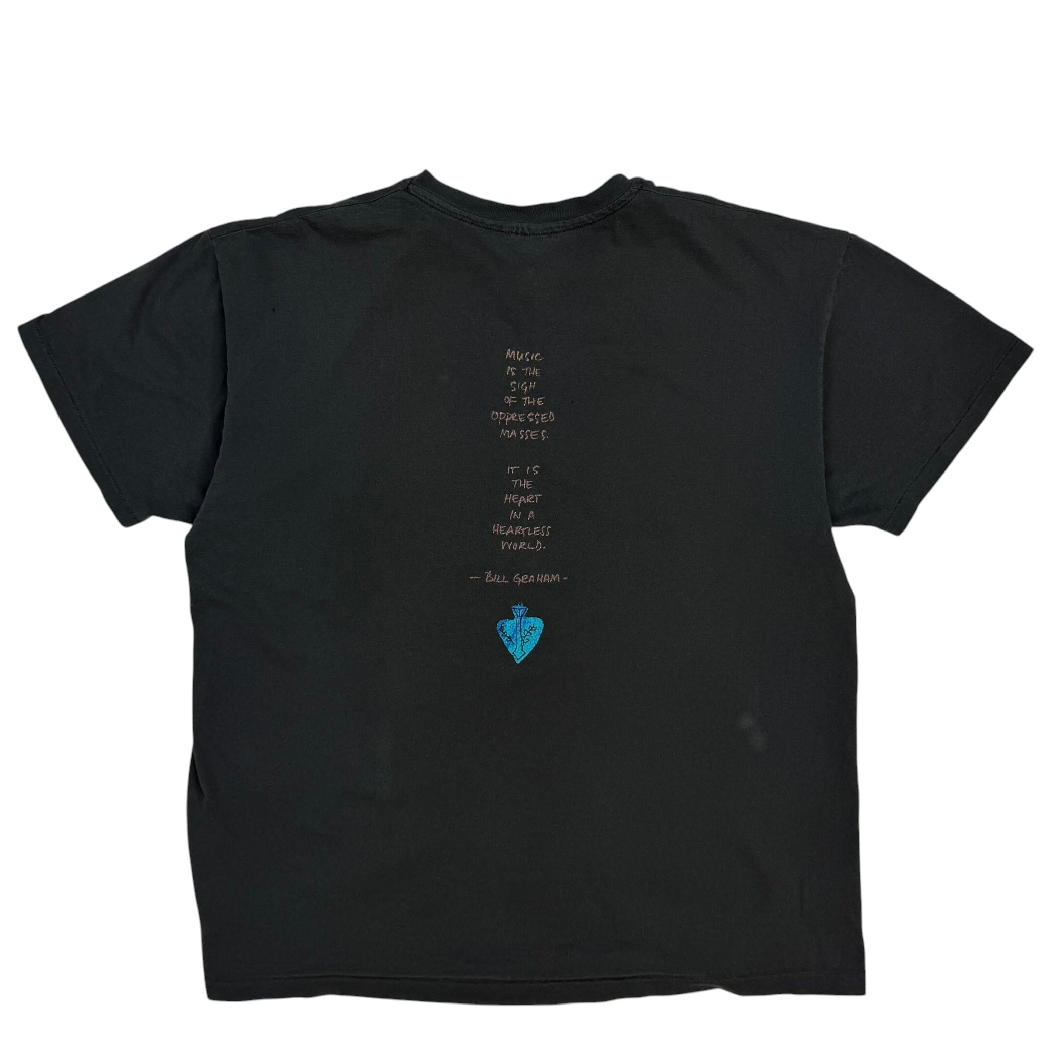1992 Carlos Santana Milagro Tour Tee Black