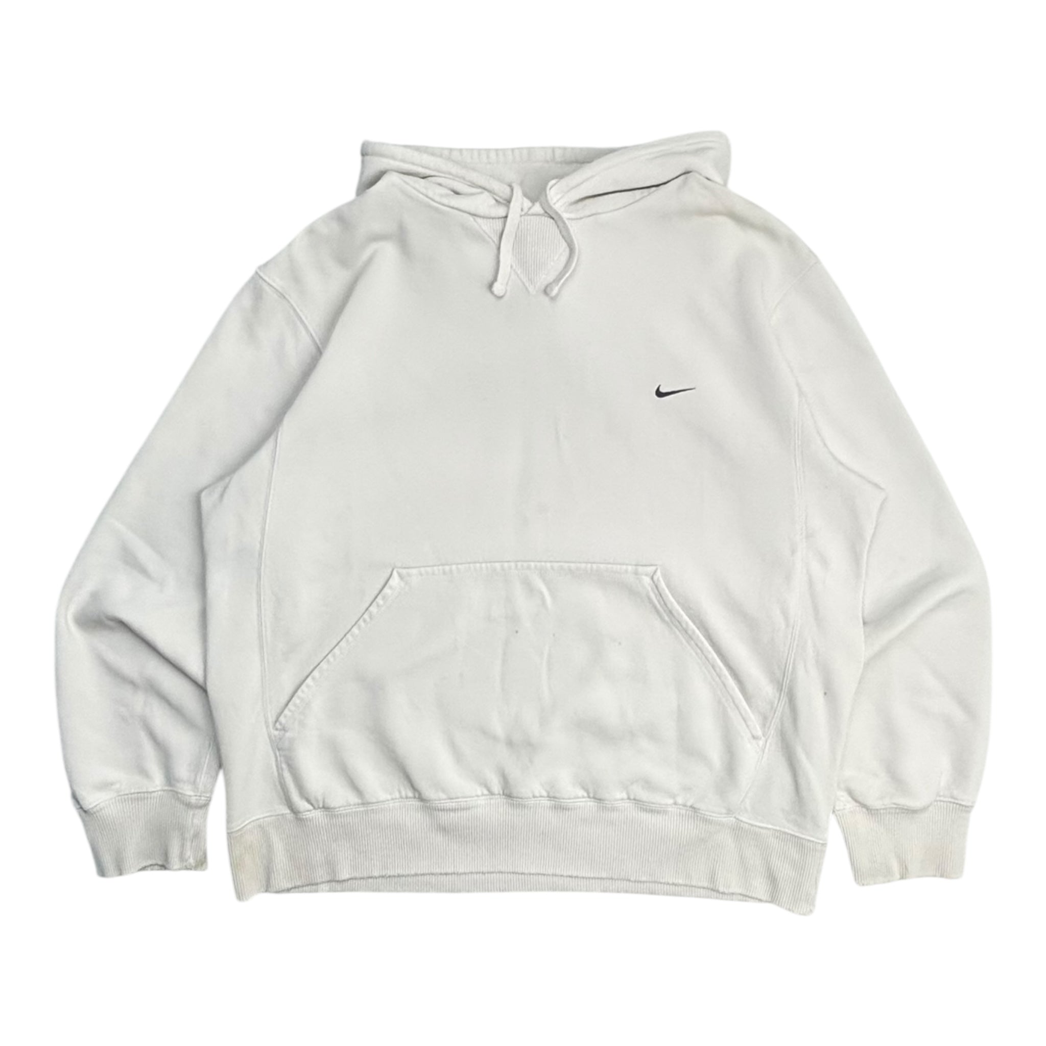 Vintage Y2K Nike Pocket Swoosh Hoodie White