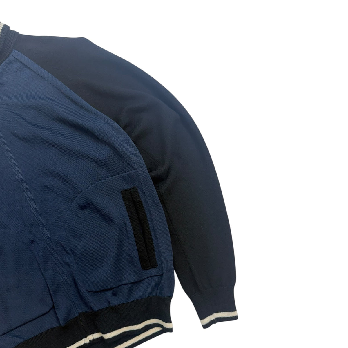 Junya Watanabe CDG Japan Knit Zip Up Sweater Navy/Black