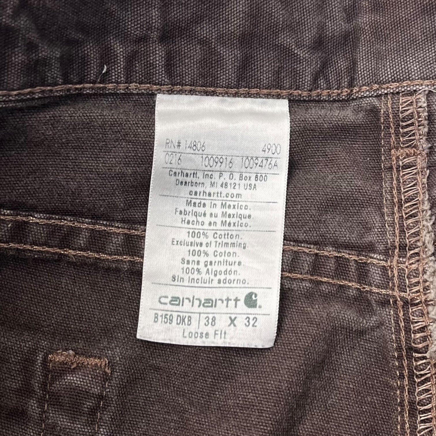 Vintage Carhartt Carpenter Bottoms Brown