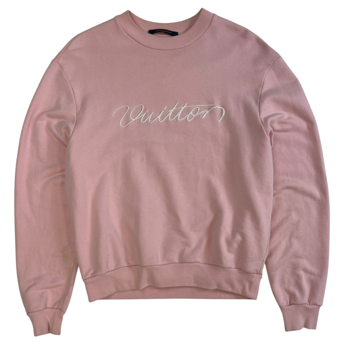 Louis Vuitton "Vuitton" Script Pink Sweatshirt