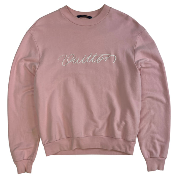 Louis Vuitton "Vuitton" Script Pink Sweatshirt