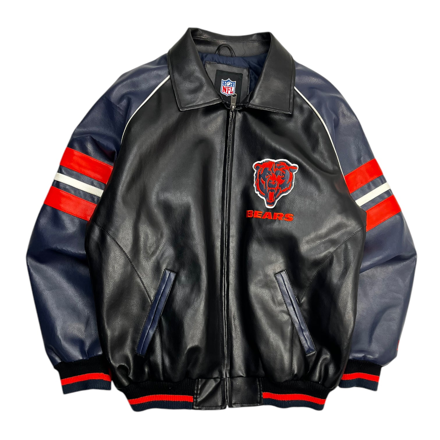 NFL Chicago Bears Faux Leather Jacket