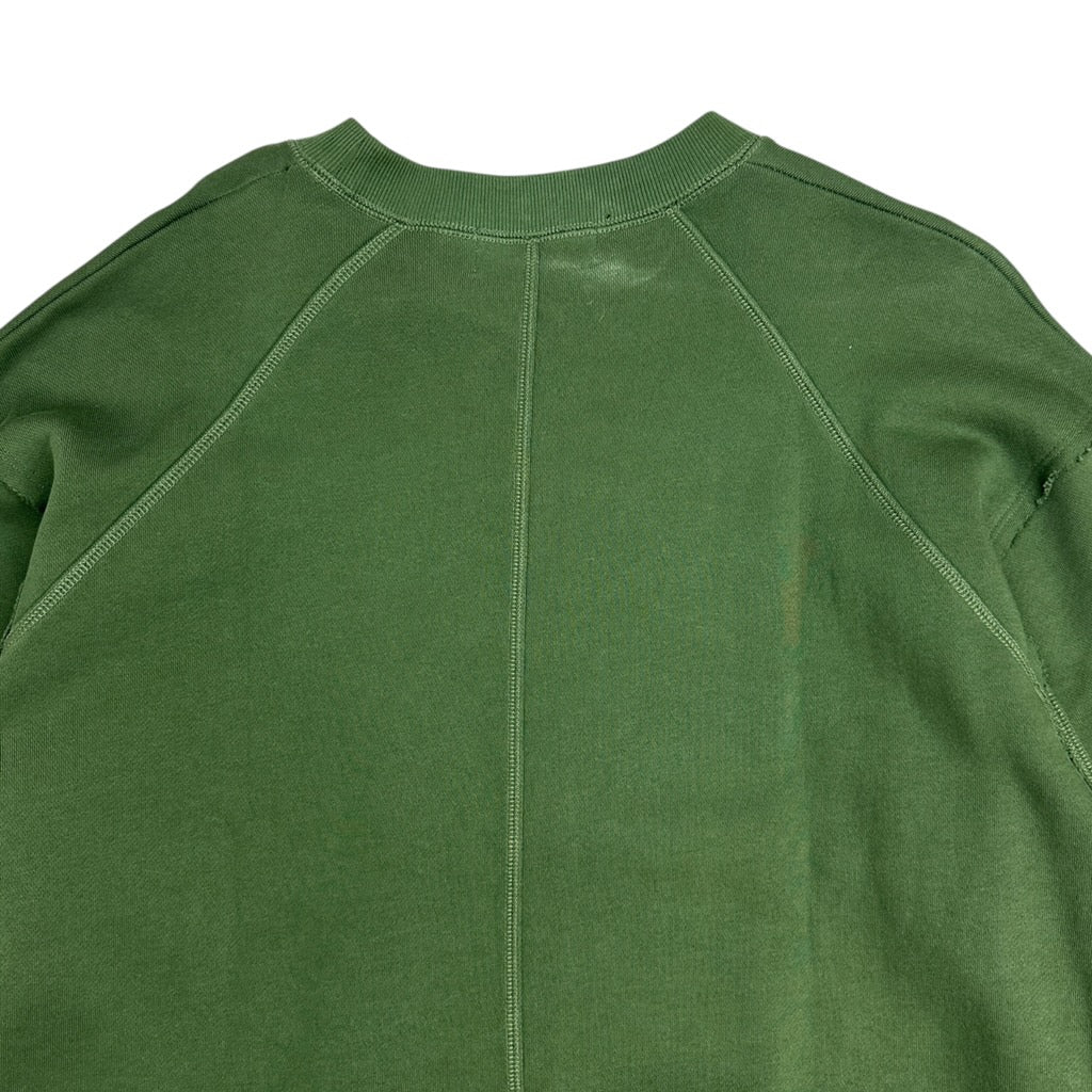 Ambush Green Raw Edge Sweatshirt Crewneck