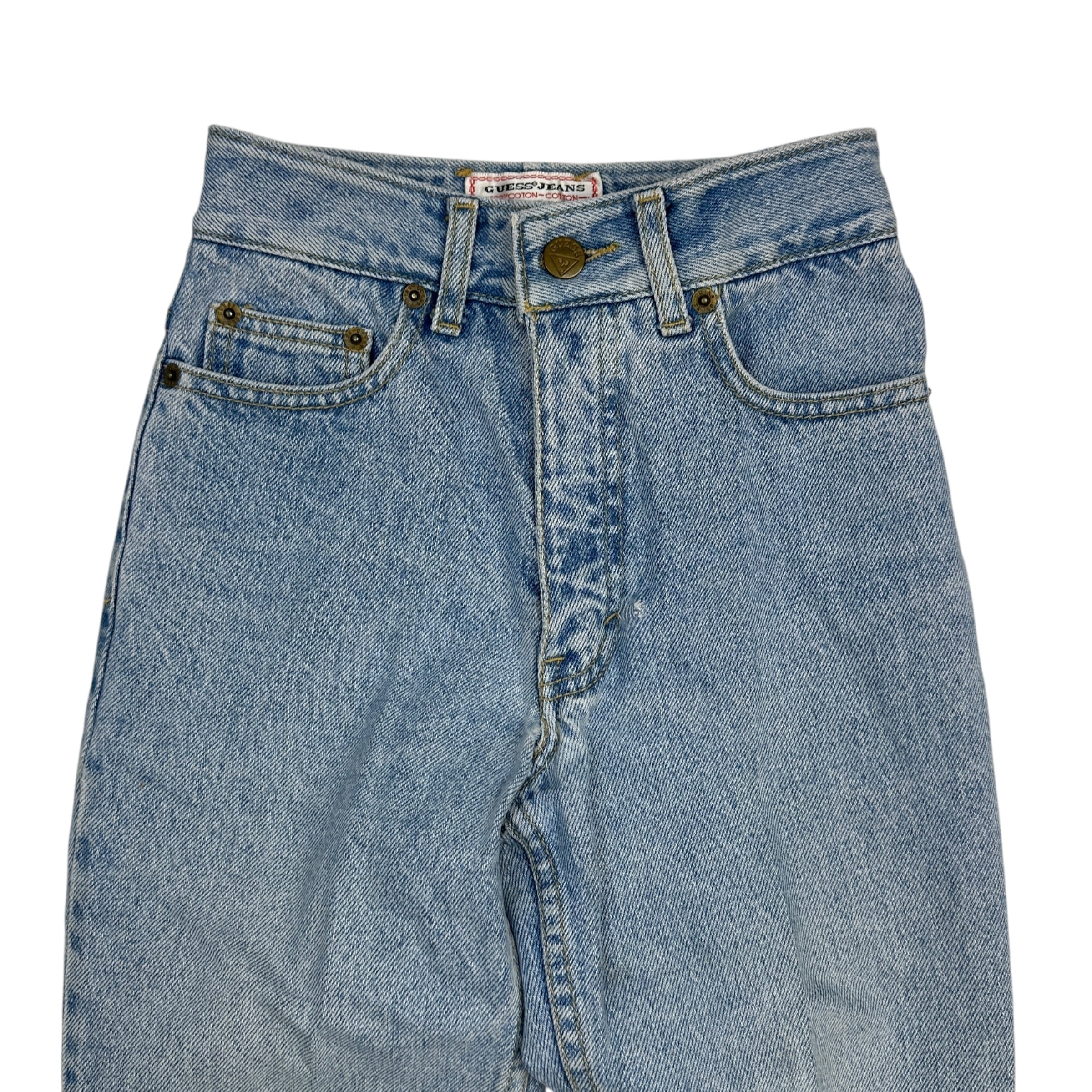 (W) Vintage Guess Denim Jeans Light Wash