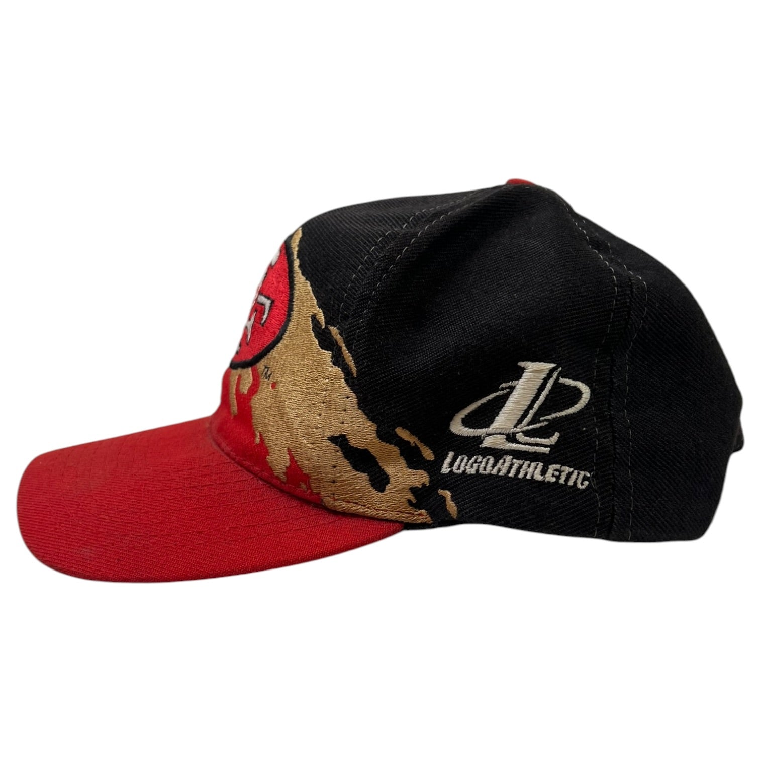 Vintage San Francisco 49ers “Splash” Snapback Hat Red