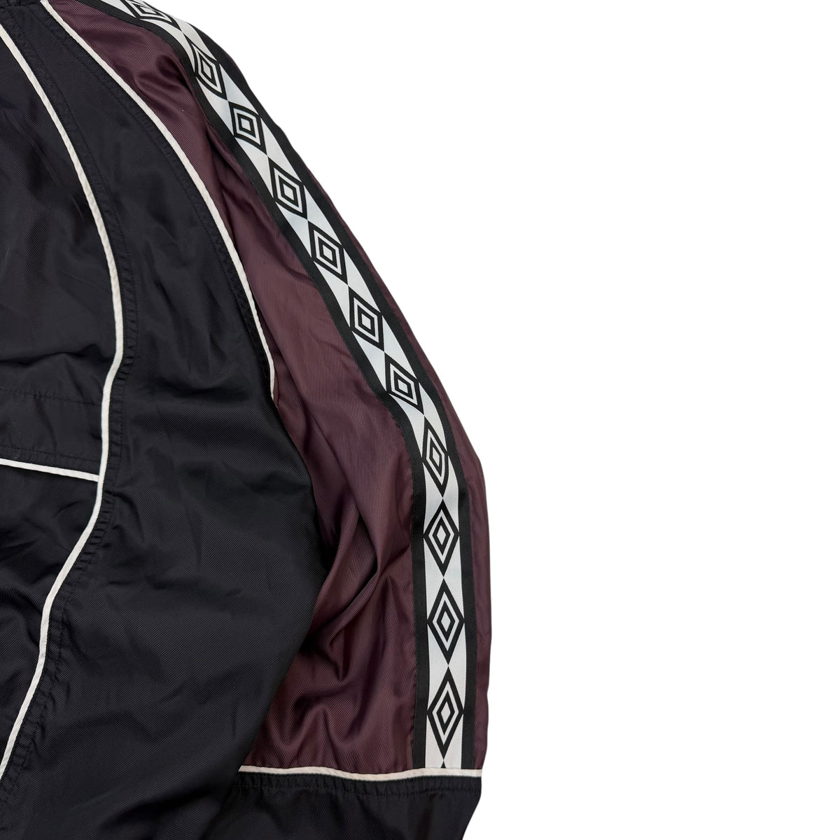 Vintage Umbro Sleeve Logo Track Jacket Black
