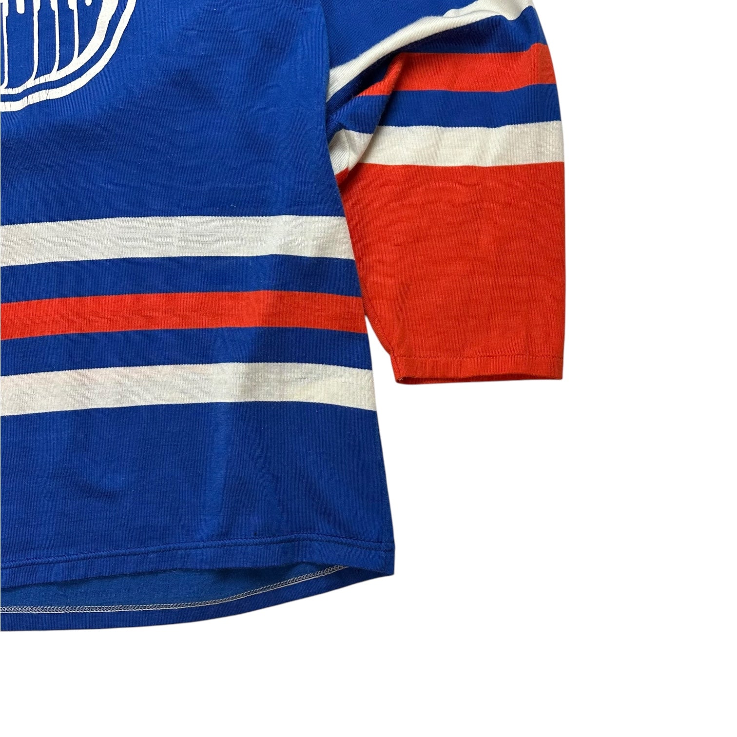 Vintage Edmonton Oilers Screen Print Home Jersey