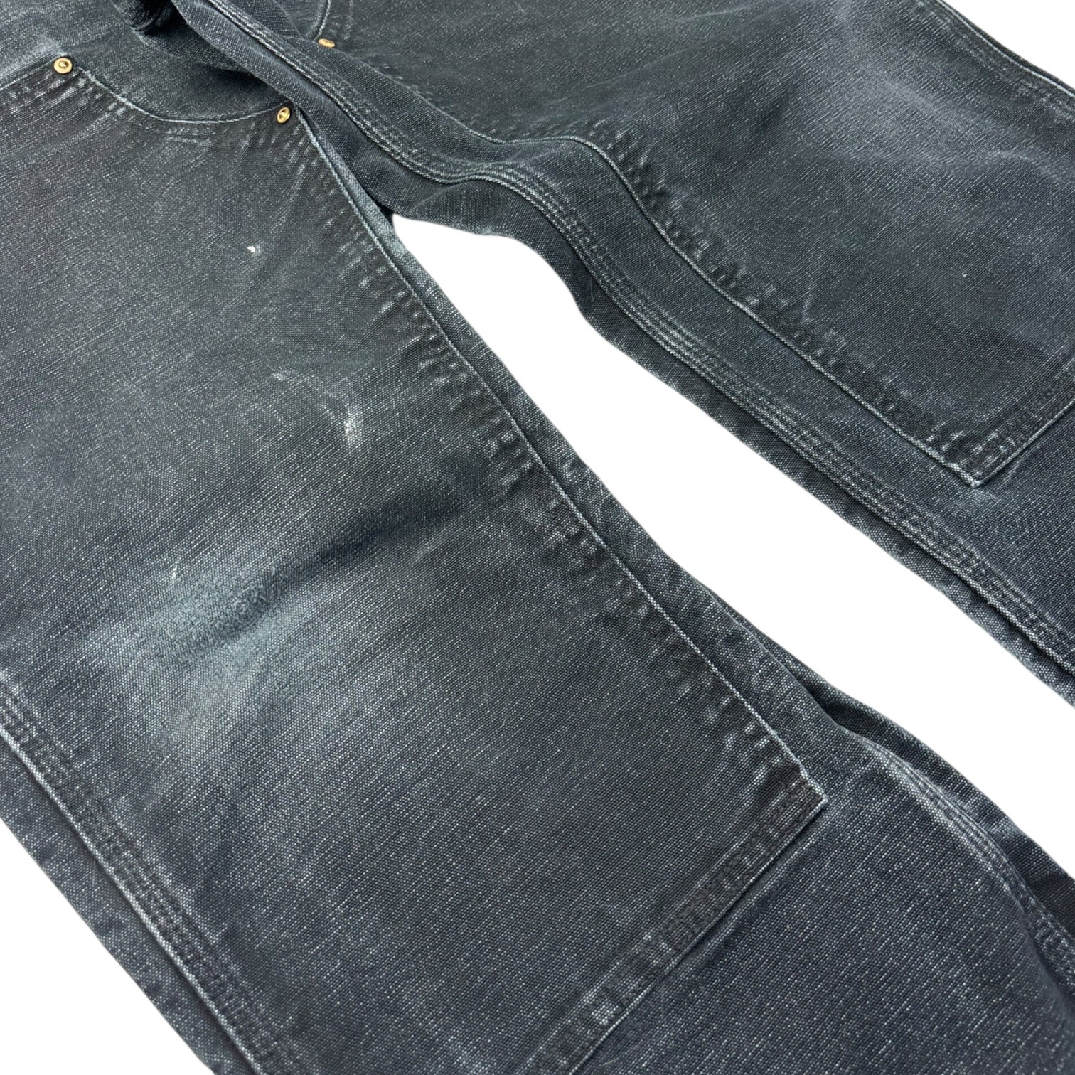 Vintage Carhartt Double Knee Carpenter Pants Washed Black