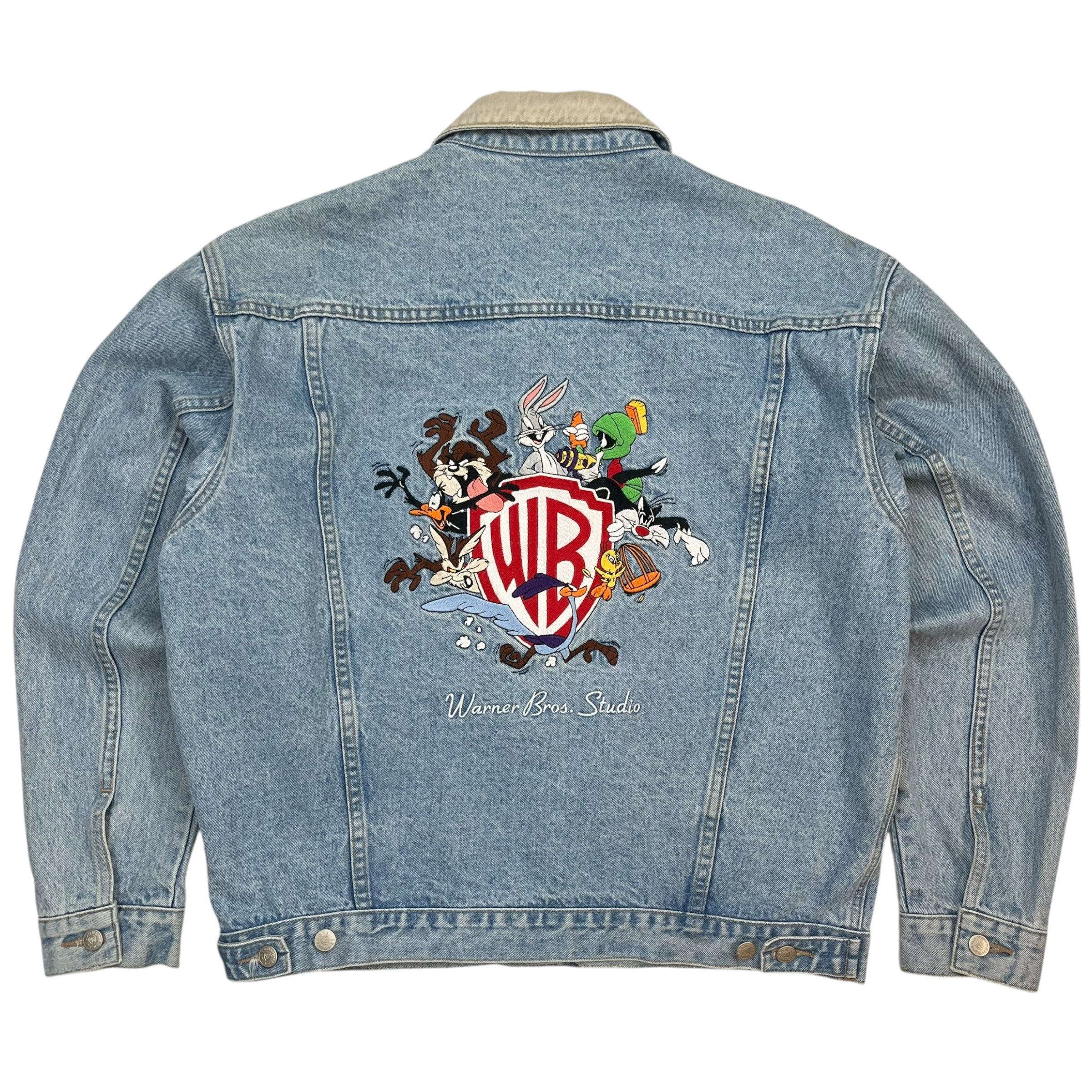 Vintage Warner Bros Studio Denim Jacket Light Wash