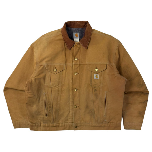 Vintage Carhartt Trucker Jacket Dark Tan
