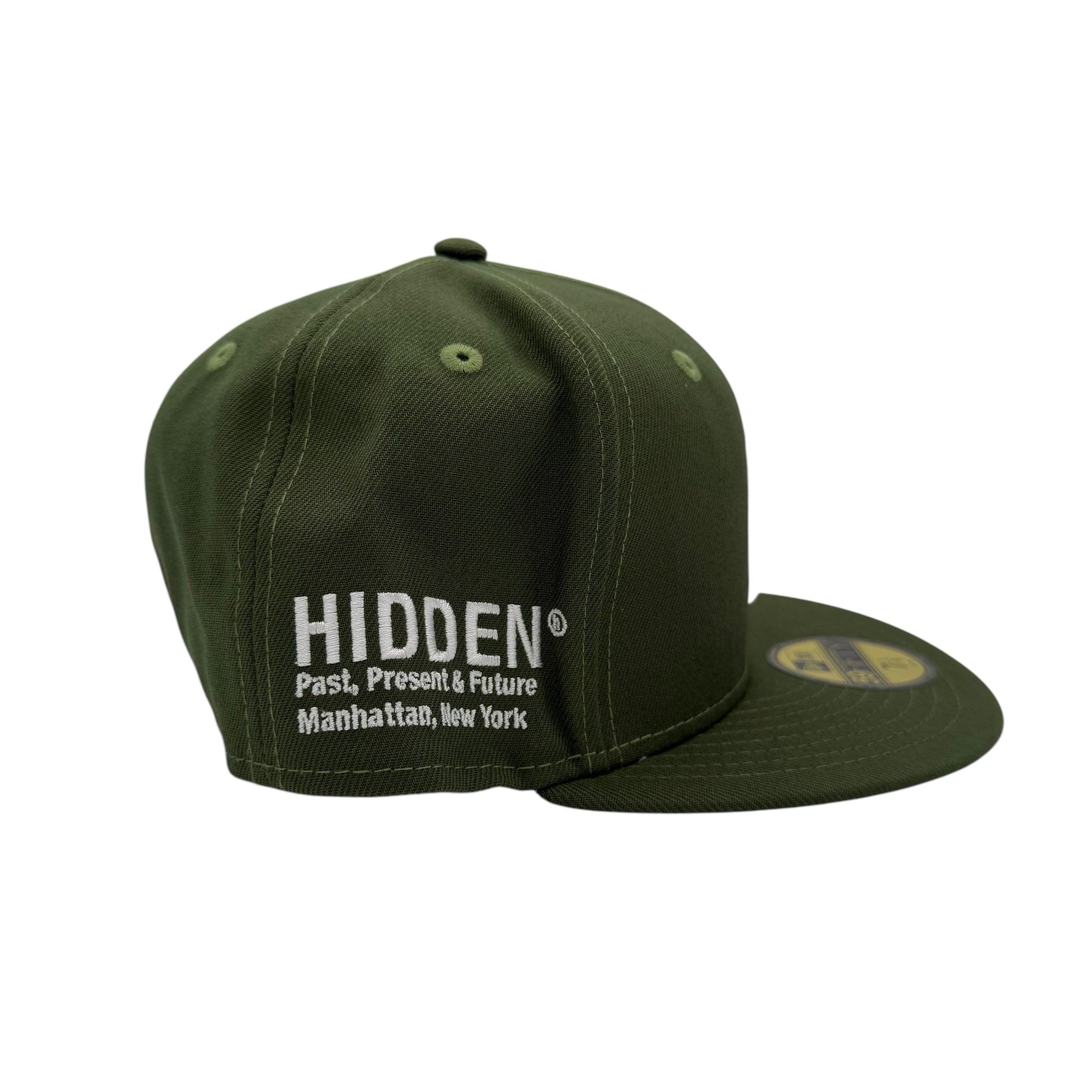 Hidden NY H Logo New Era Hat Olive