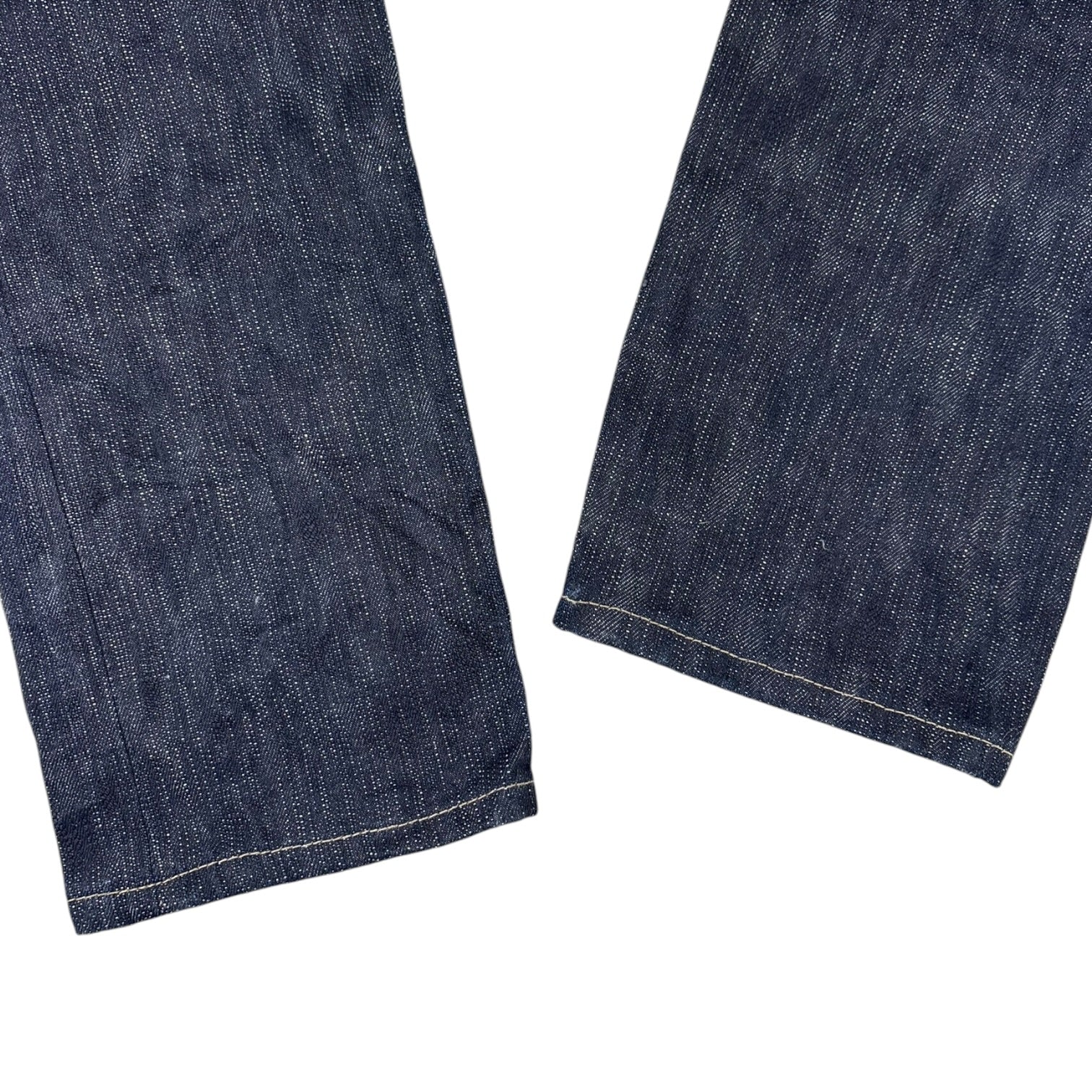 Rick Owens DRKRSHDW Torrence Cut Pantaloni Denim Raw Blue