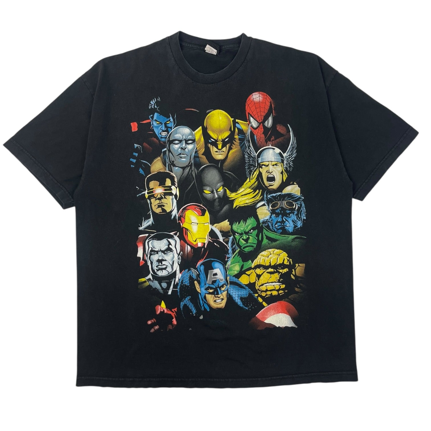 Marvel Mad Engine Superhero T-Shirt Black