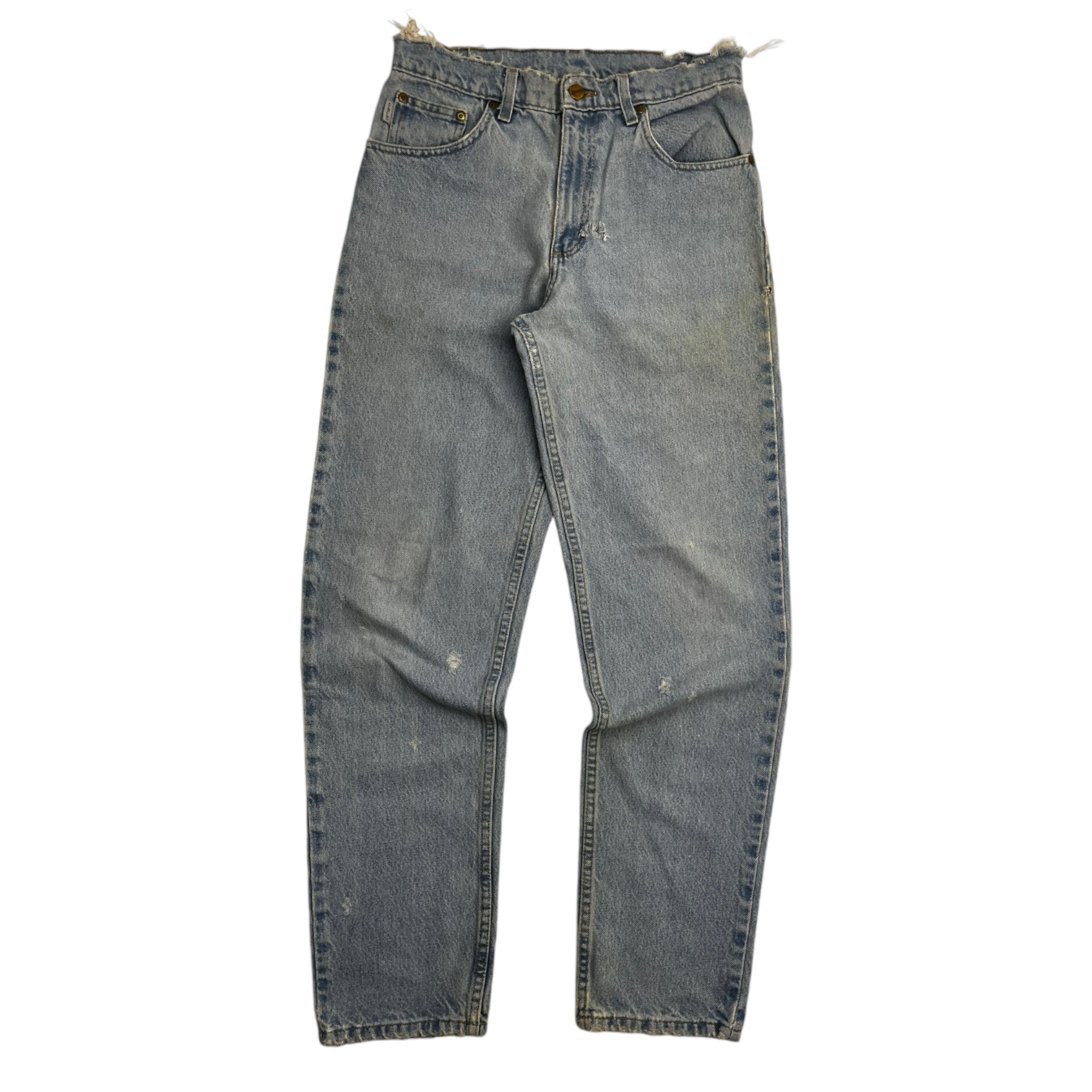 Distressed Carhartt Work Denim Light Wash