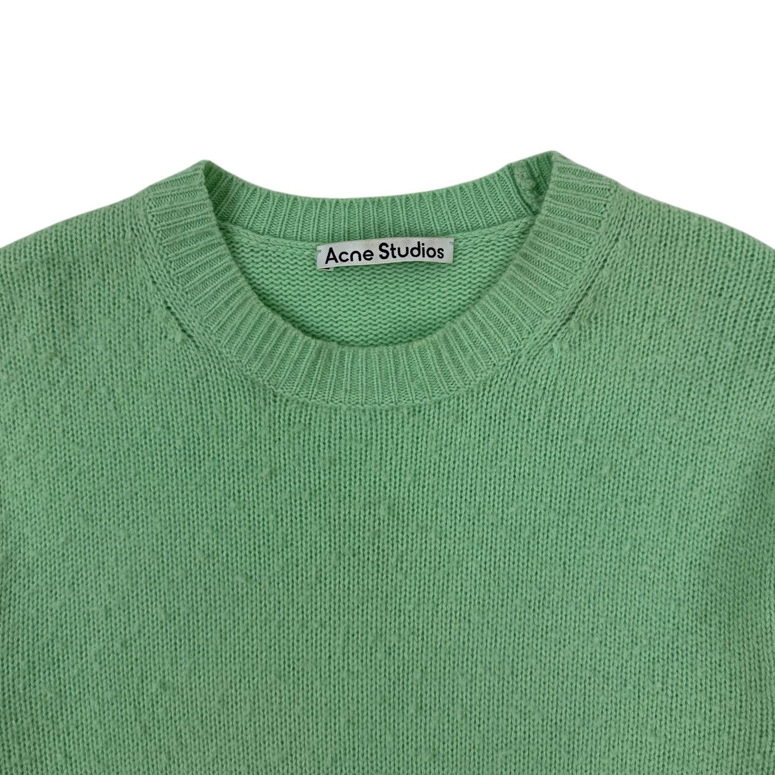 Acne Studios Cashmere Wool Knit Sweater Mint