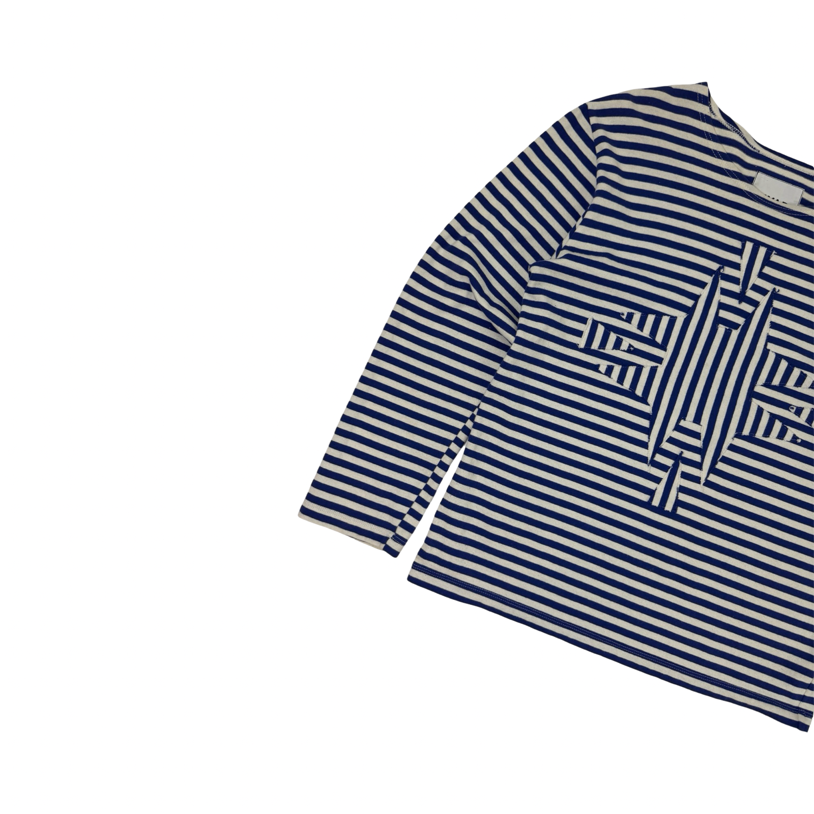 (W) MYAR Striped Long Sleeve Shirt Blue/White