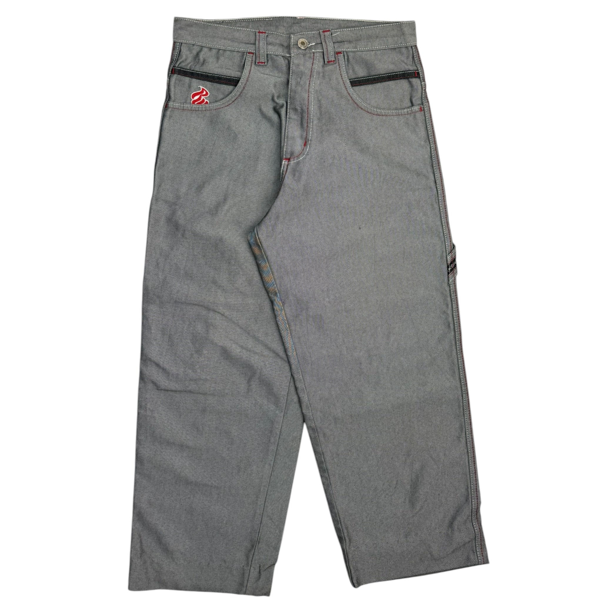 Y2K Rocawear Wide Leg Reflective Grey Pants